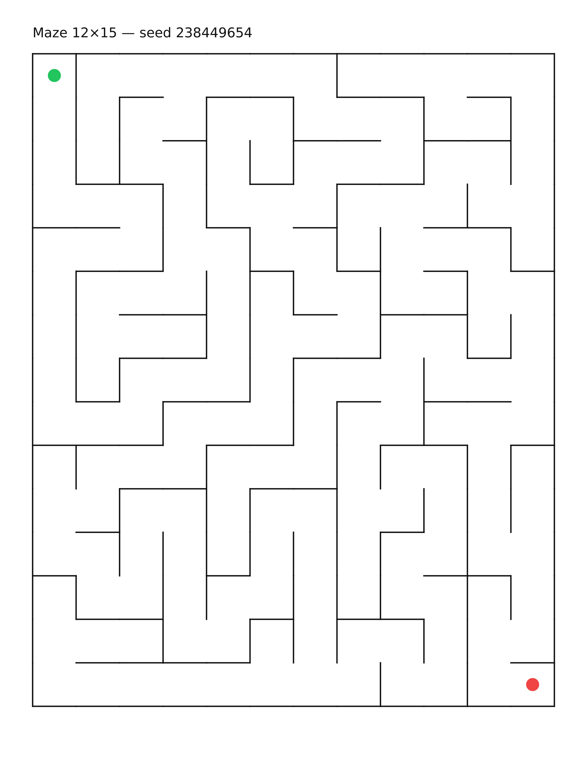 Maze 12×15 #27