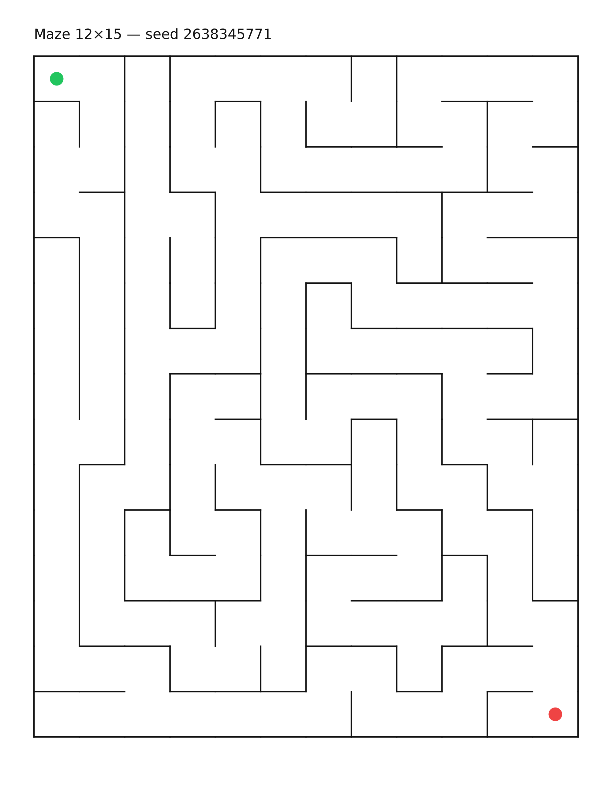 Maze 12×15 #14