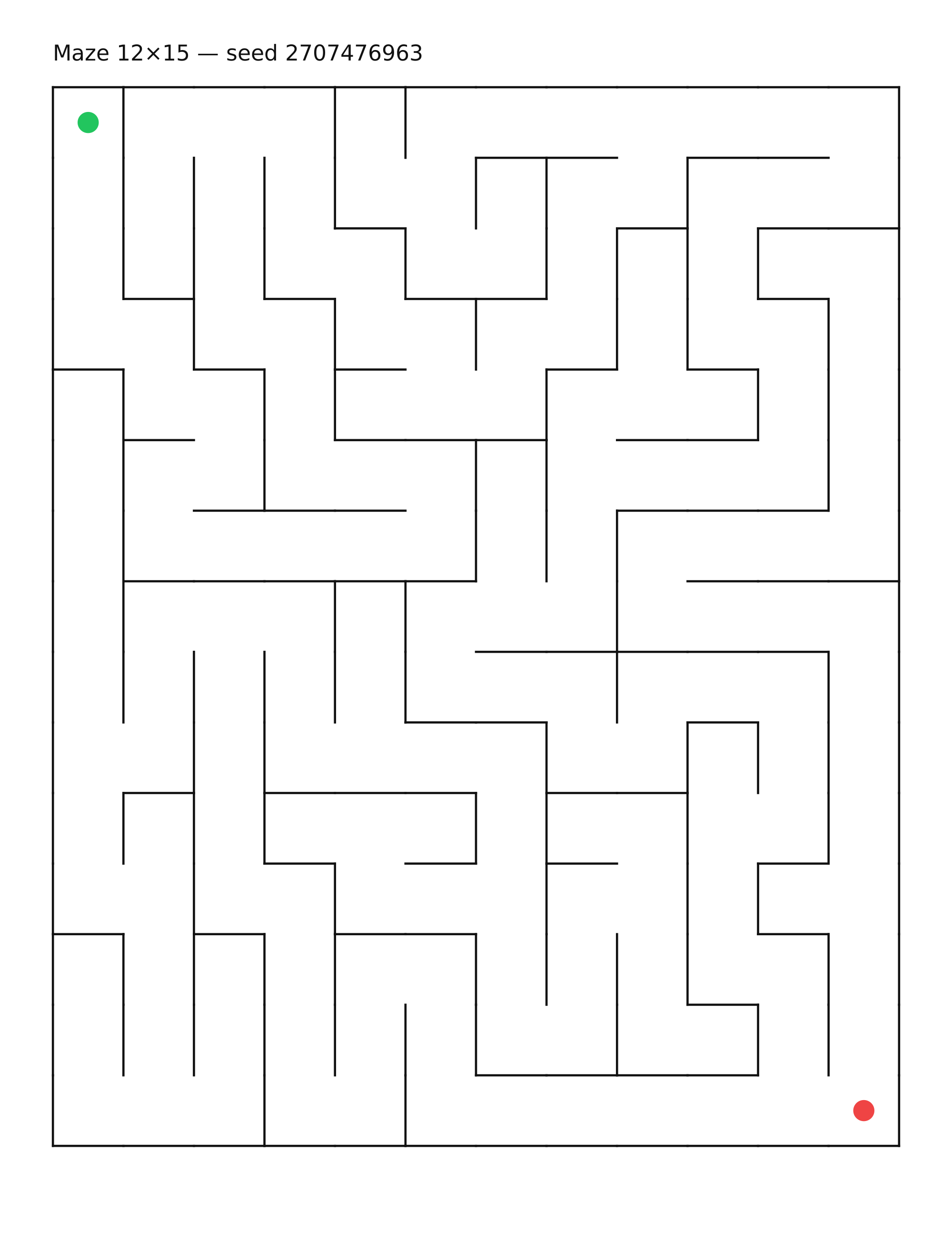 Maze 12×15 #29