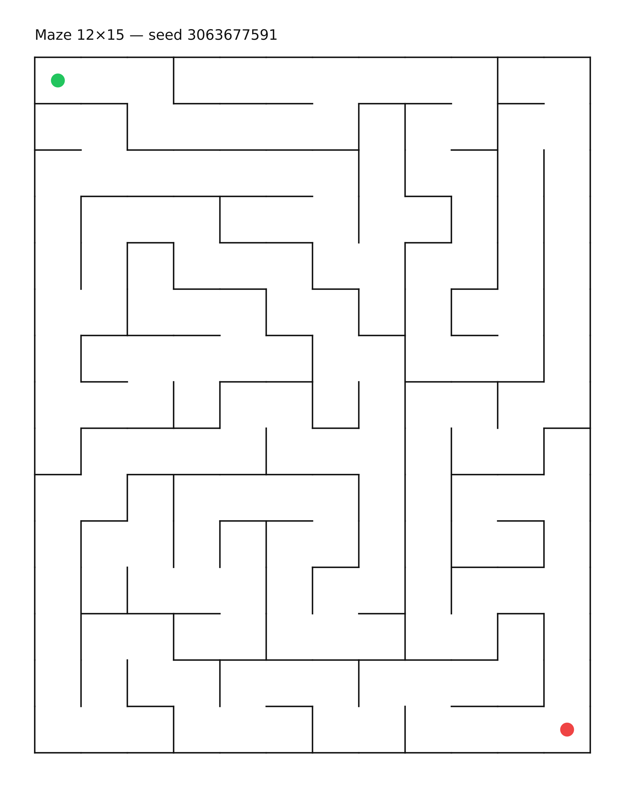 Maze 12×15 #18