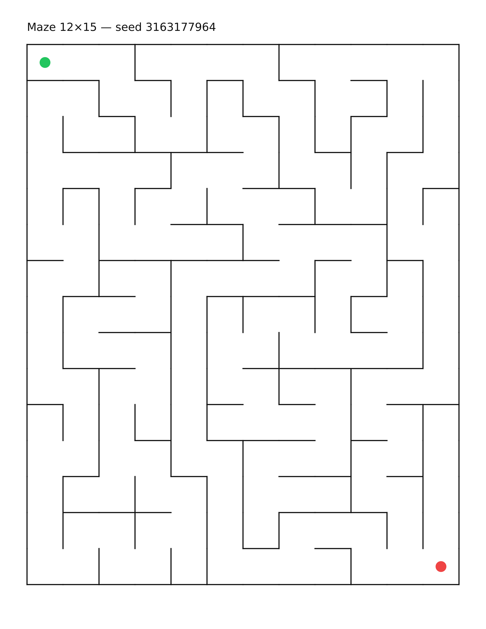Maze 12×15 #20