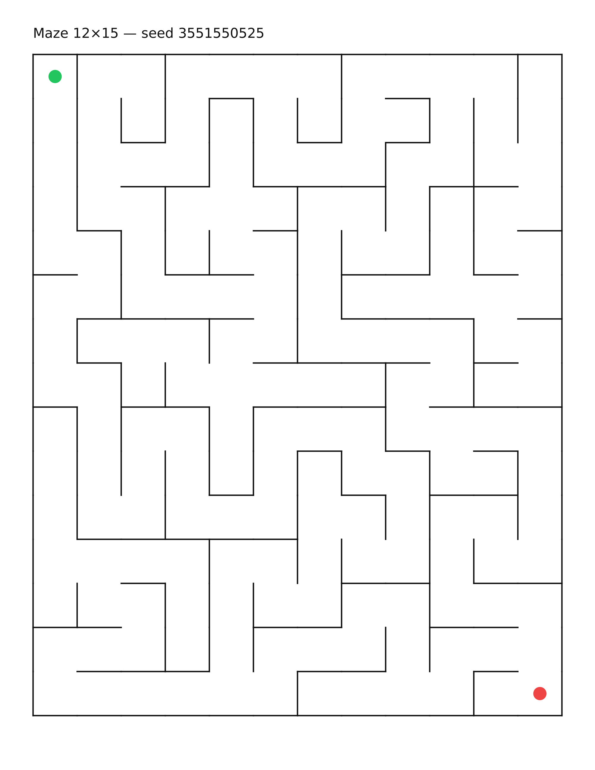 Maze 12×15 #20