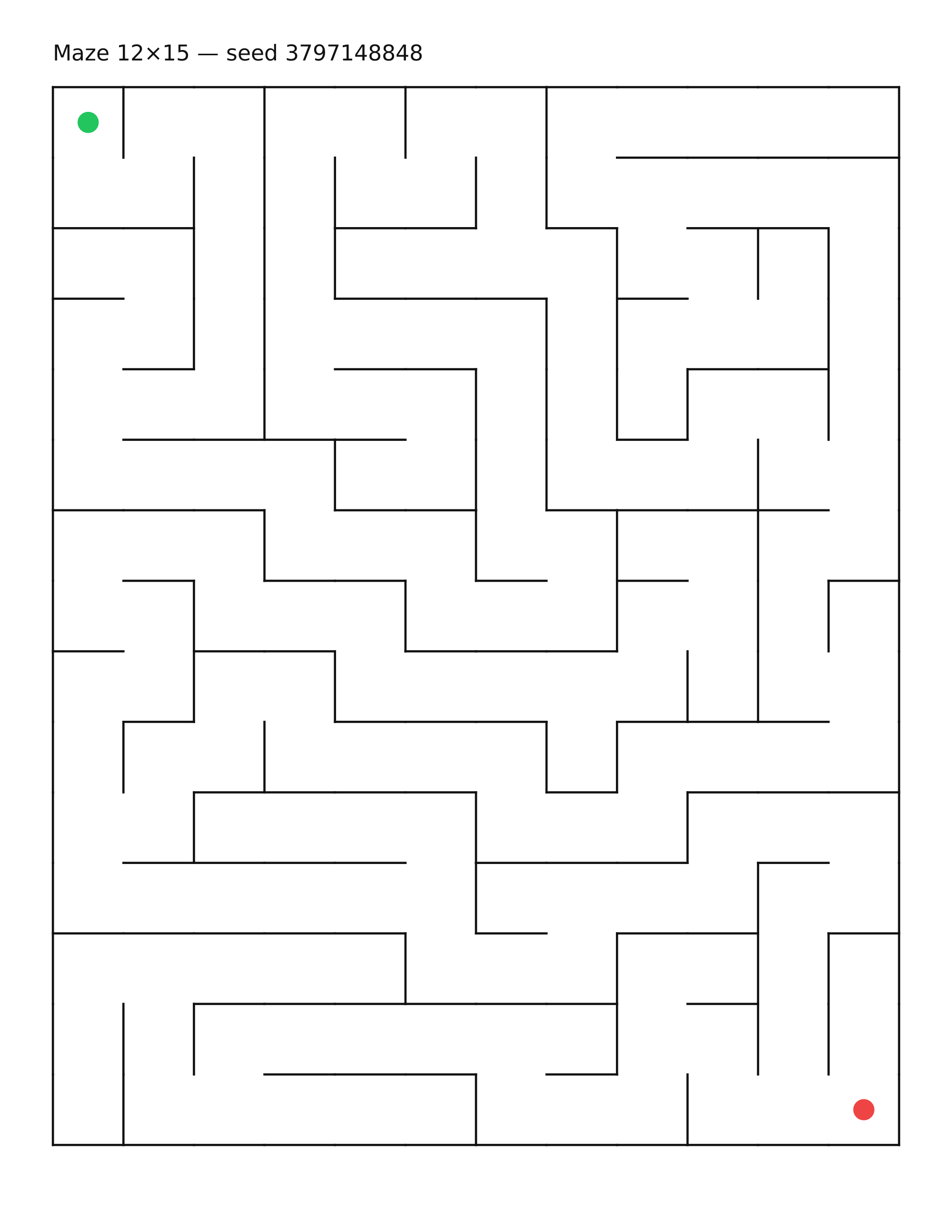 Maze 12×15 #10