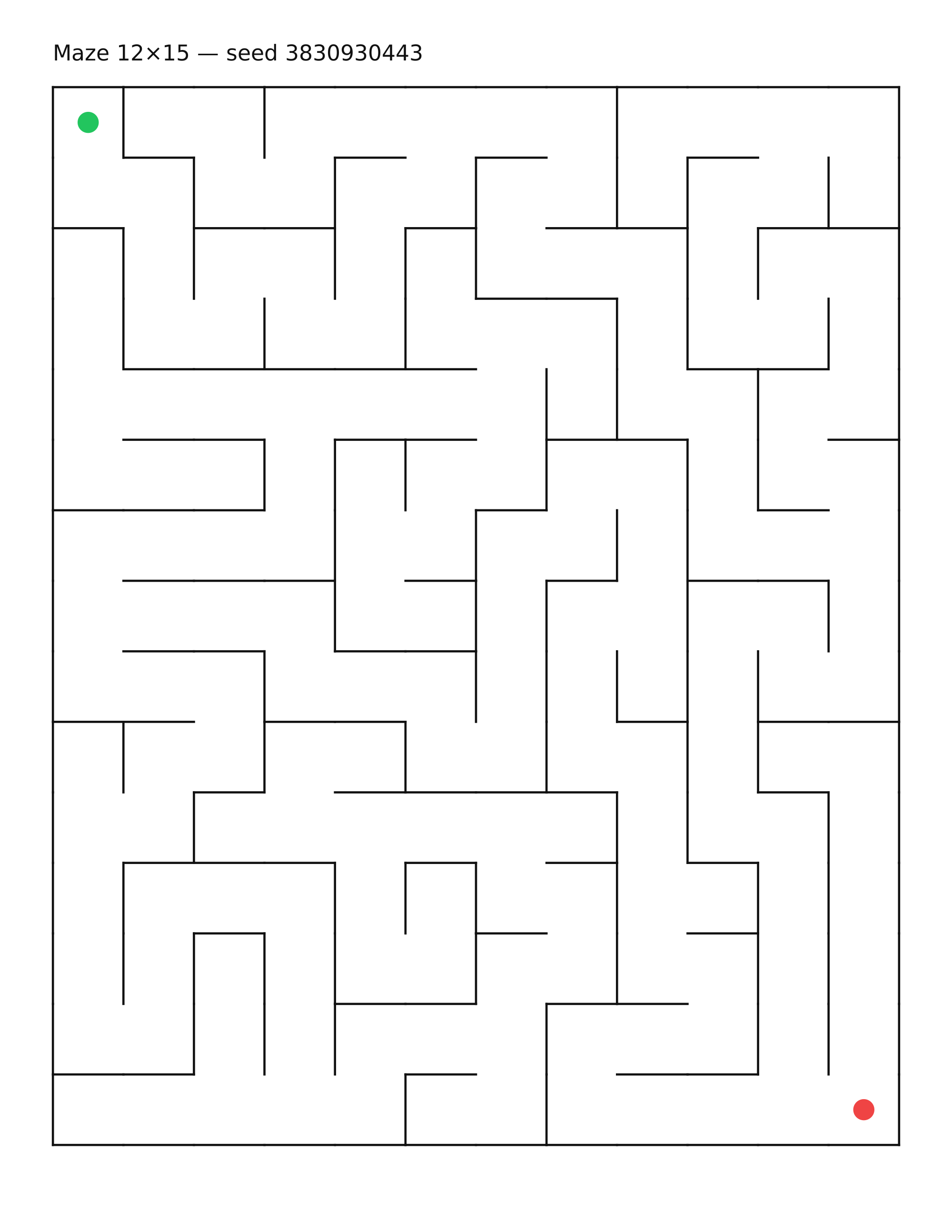 Maze 12×15 #24