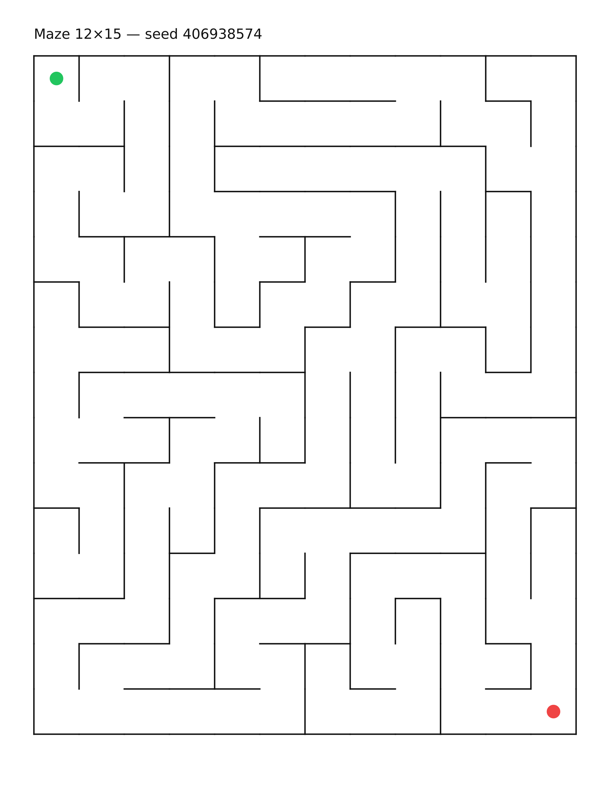 Maze 12×15 #24