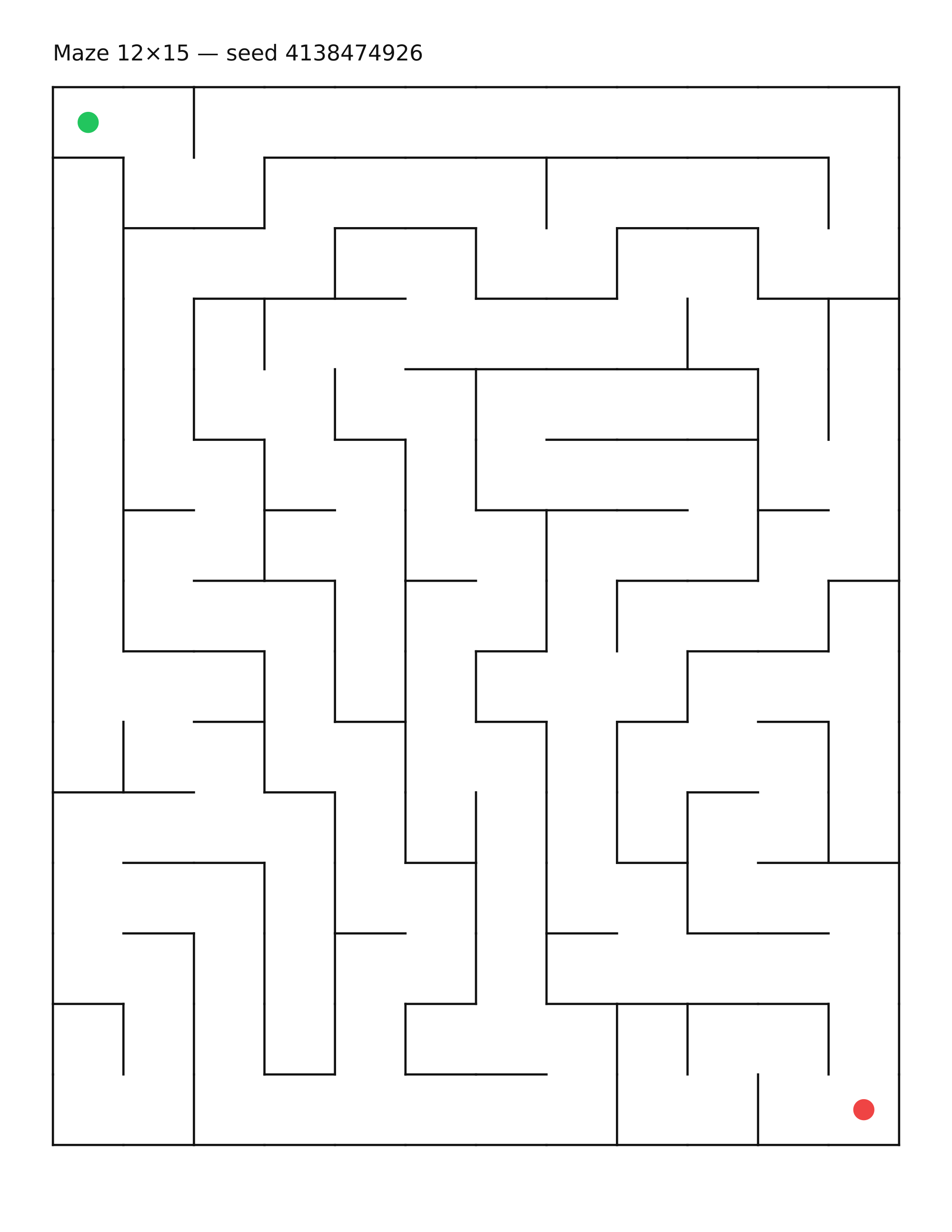 Maze 12×15 #8