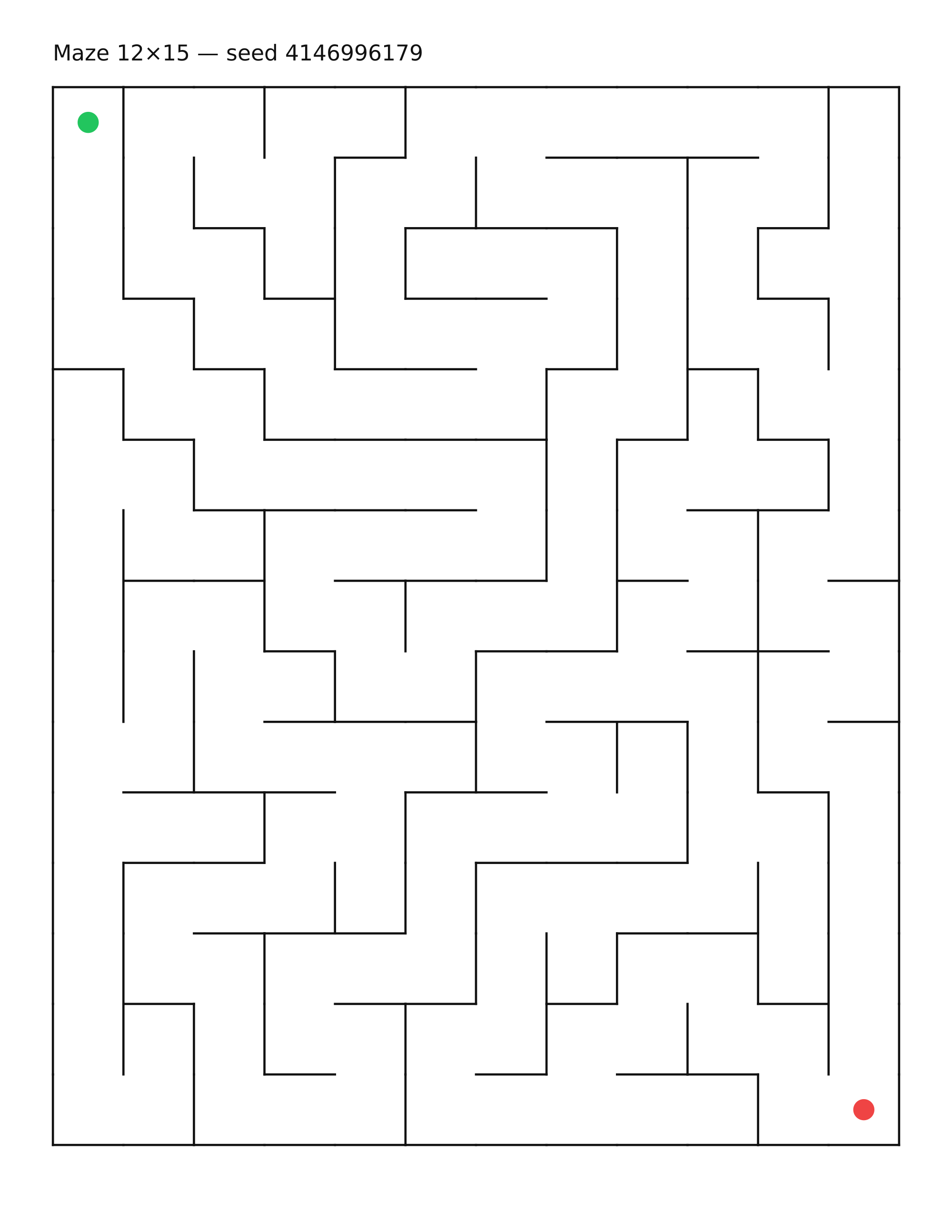 Maze 12×15 #21