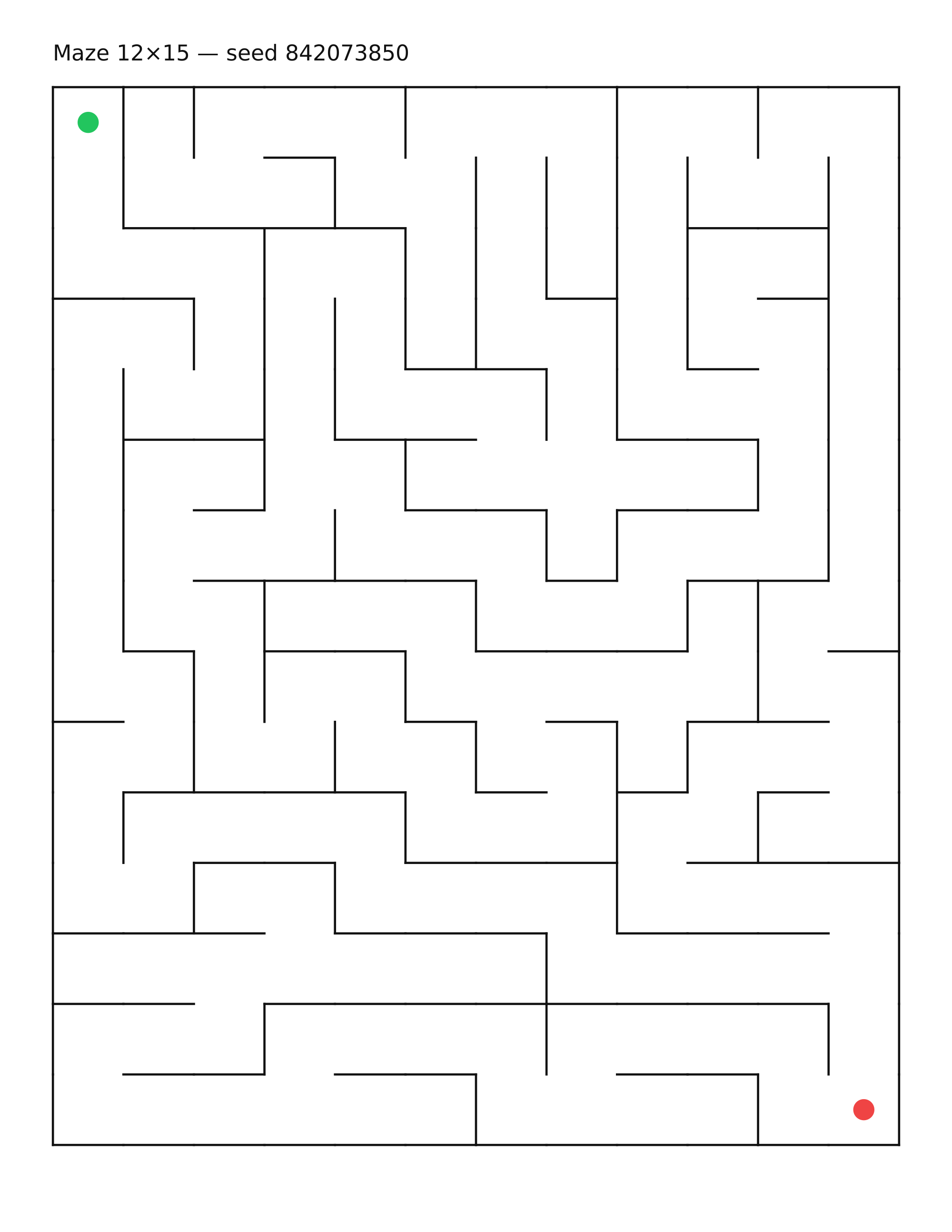 Maze 12×15 #16
