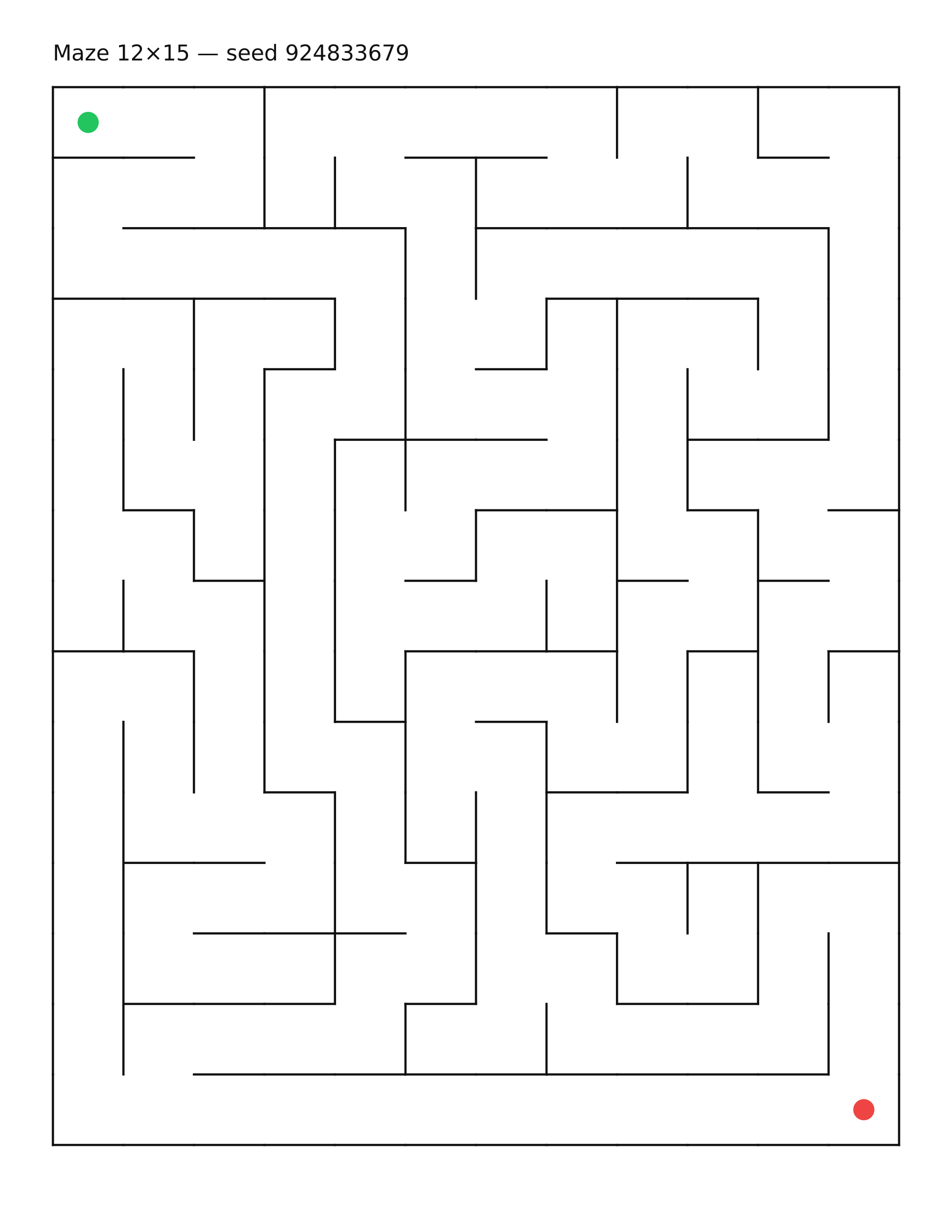 Maze 12×15 #28
