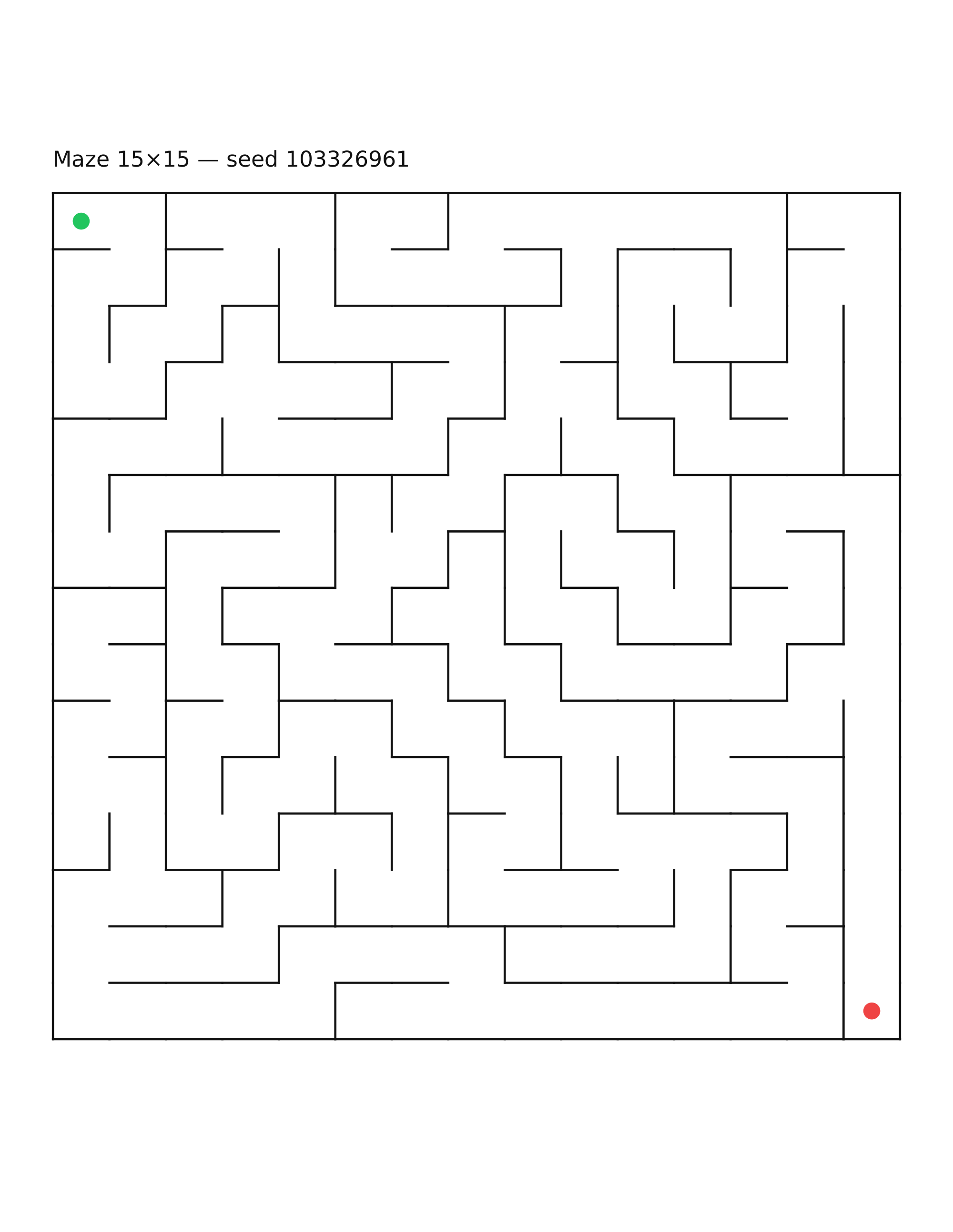 Maze 15×15 #16