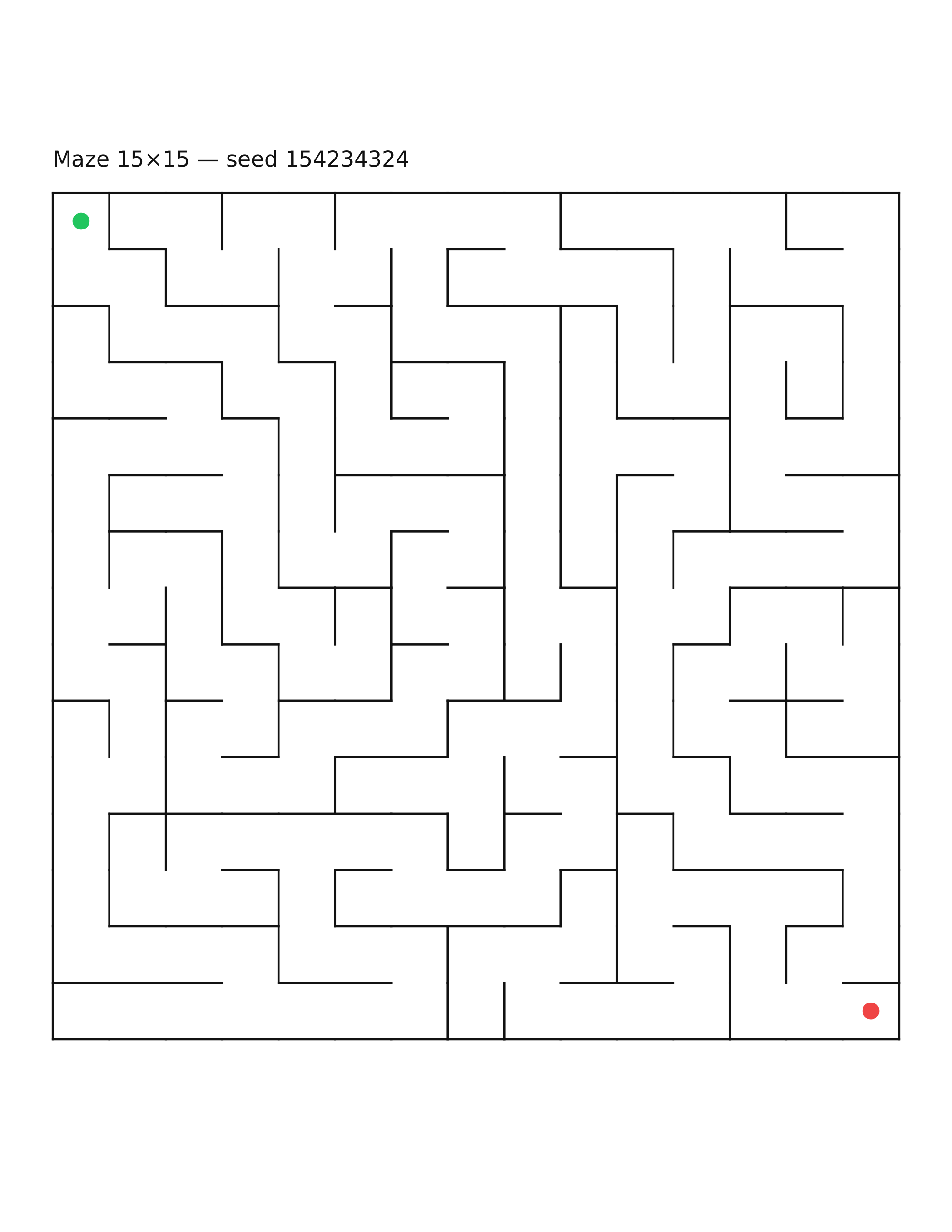 Maze 15×15 #21