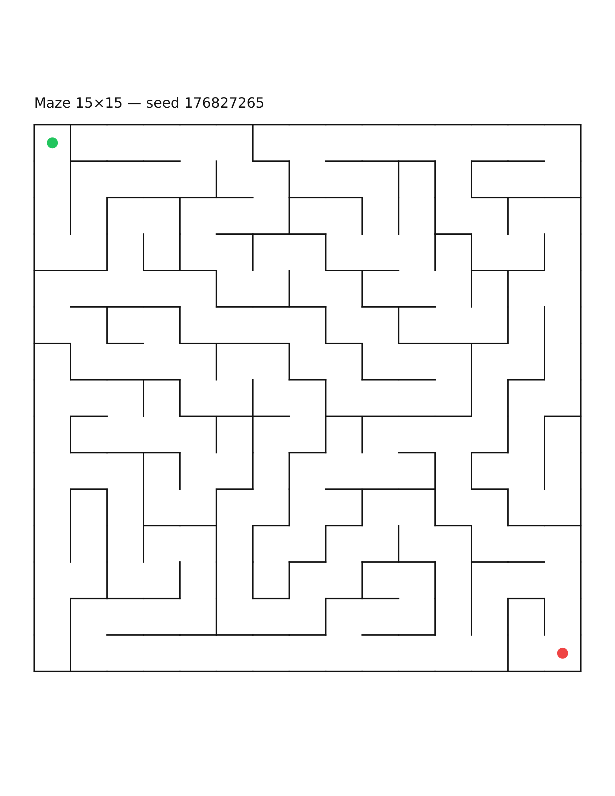 Maze 15×15 #21