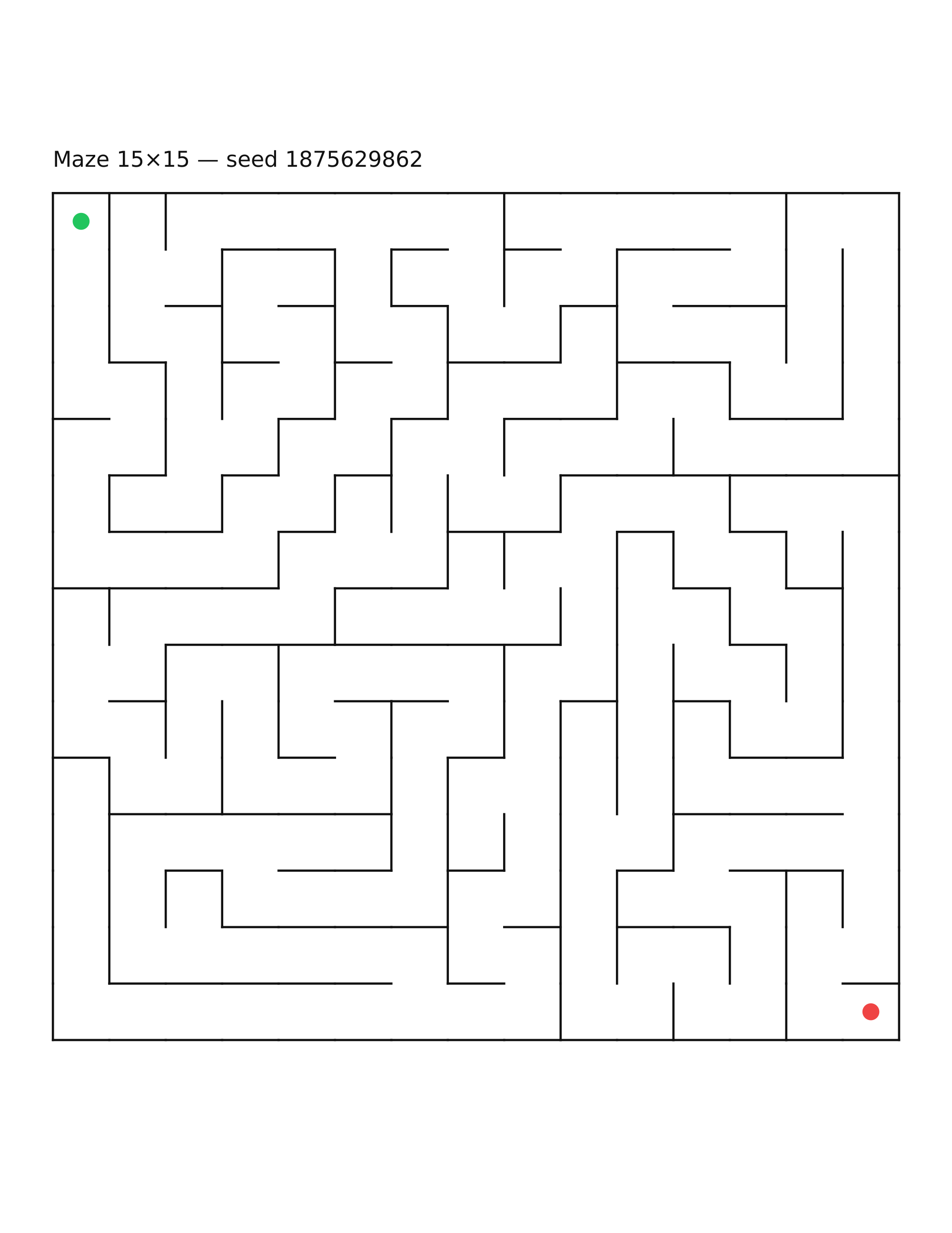 Maze 15×15 #21