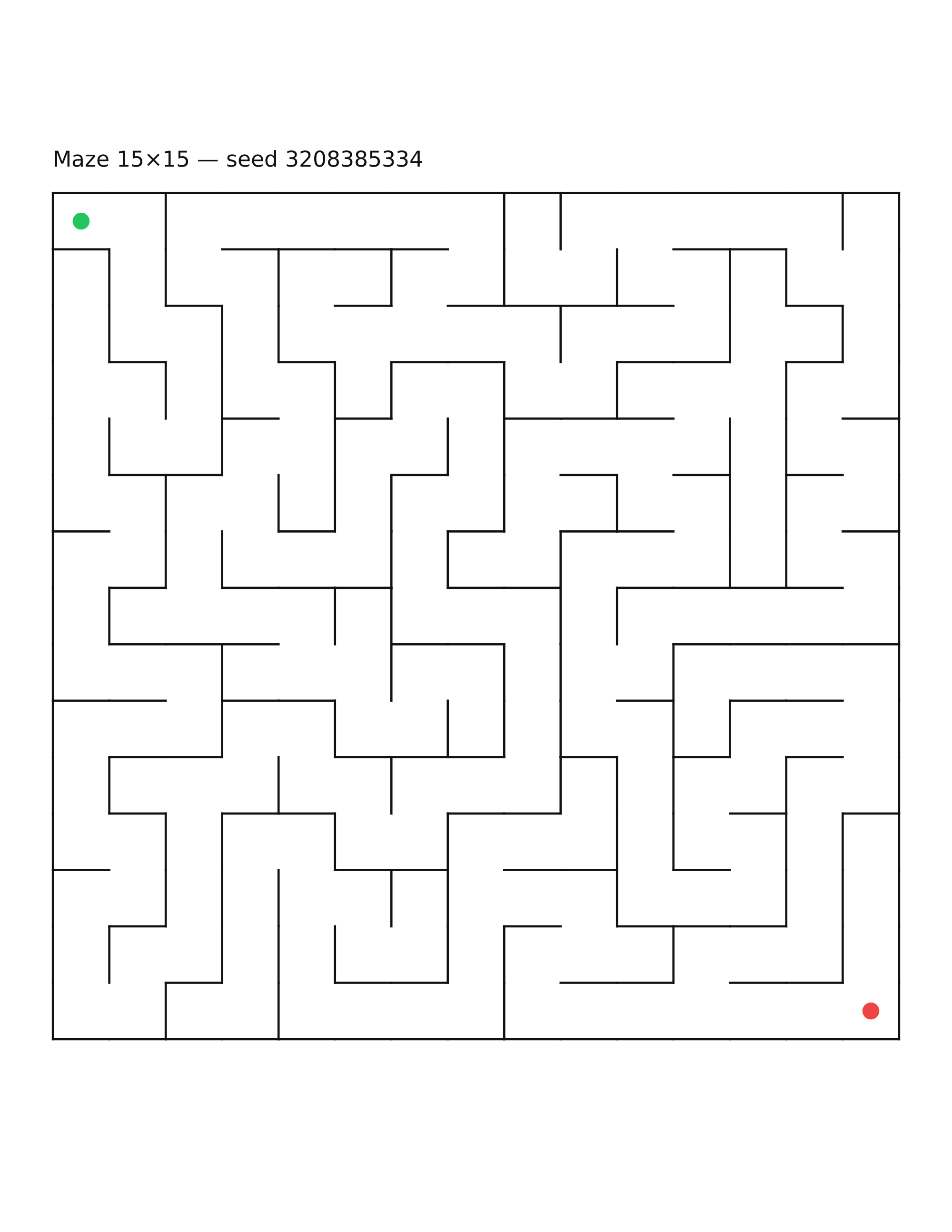 Maze 15×15 #17
