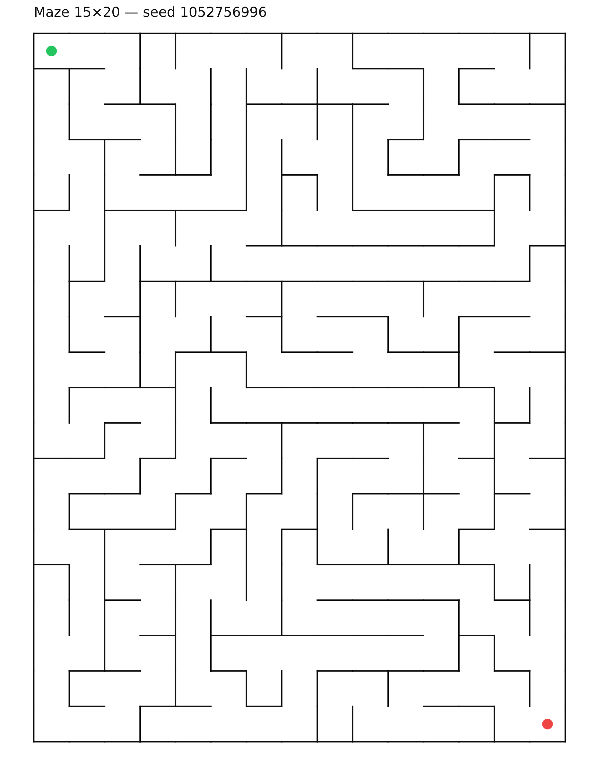 Maze 15×20 #32