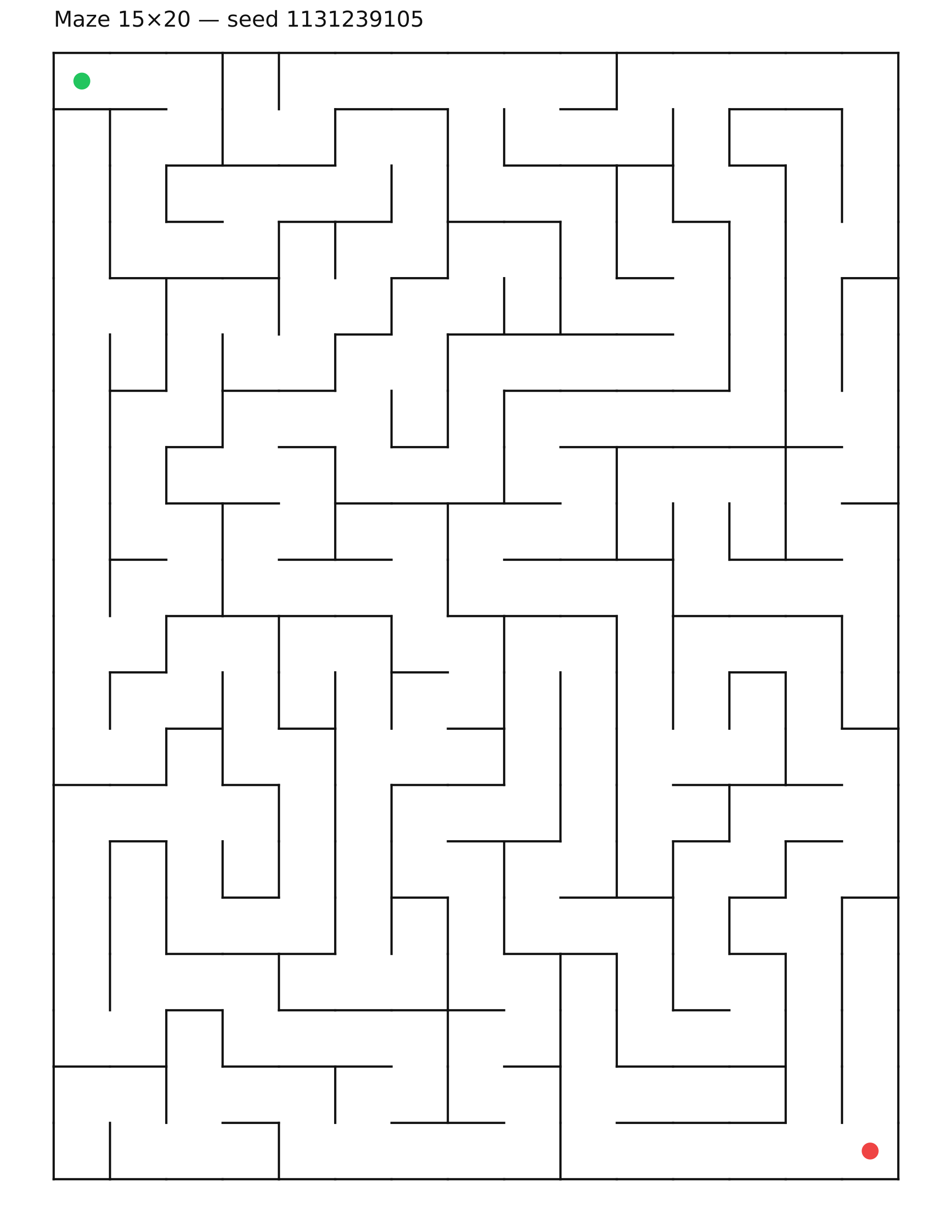 Maze 15×20 #4