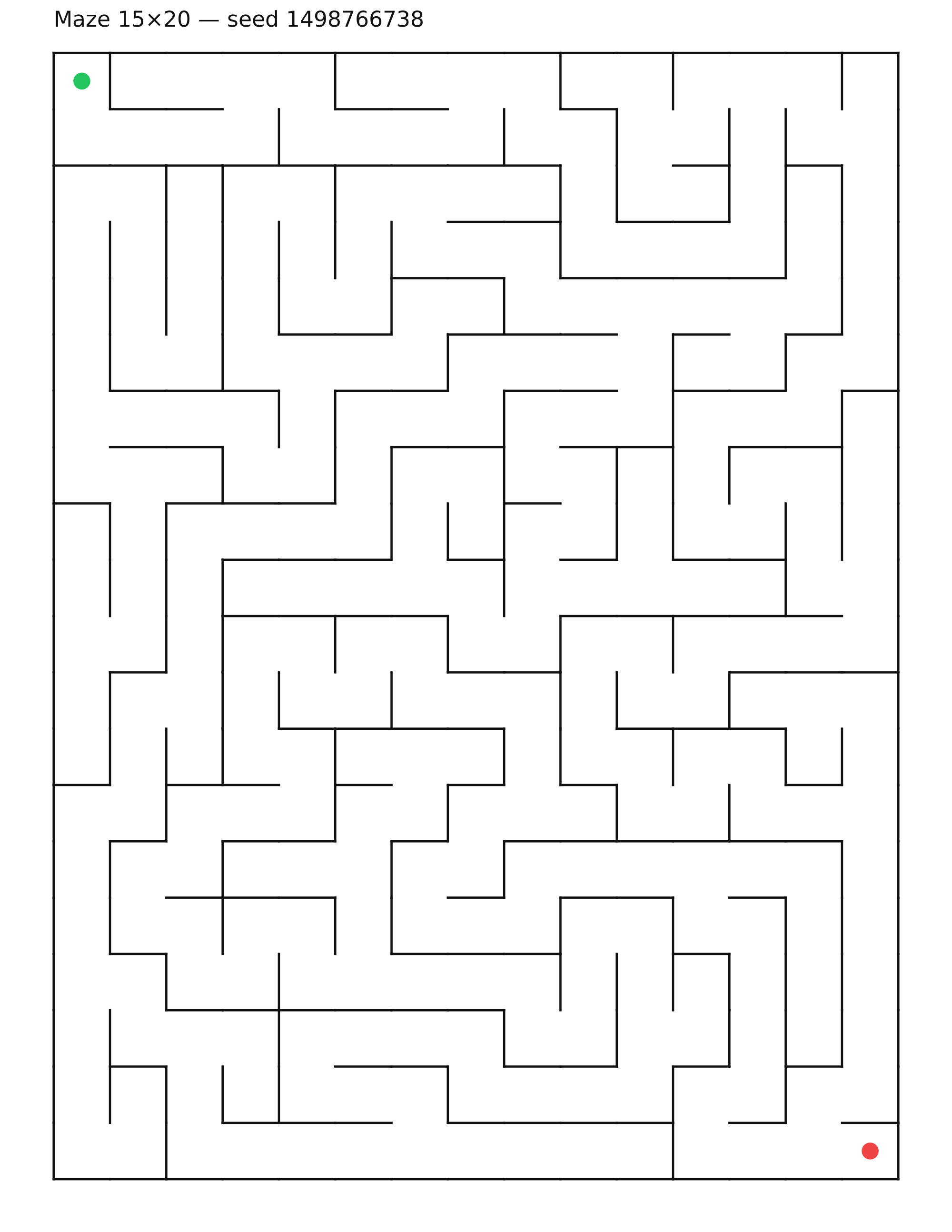 Maze 15×20 #21