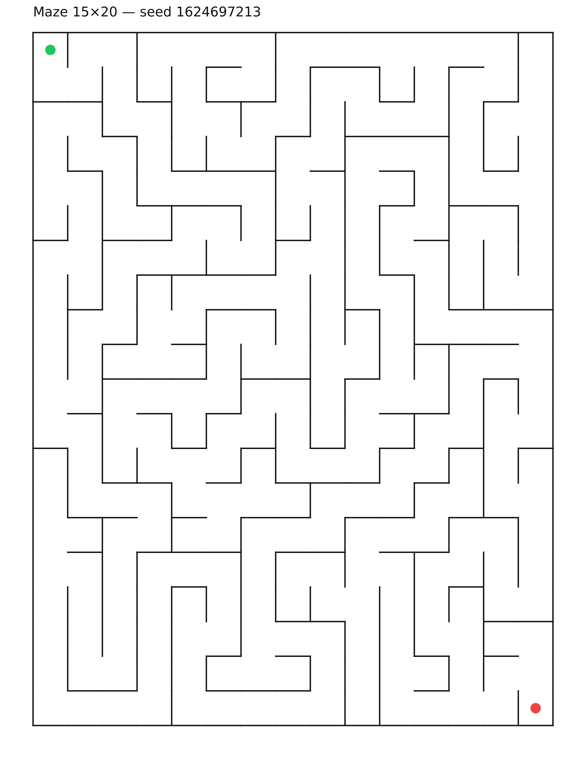 Maze 15×20 #14