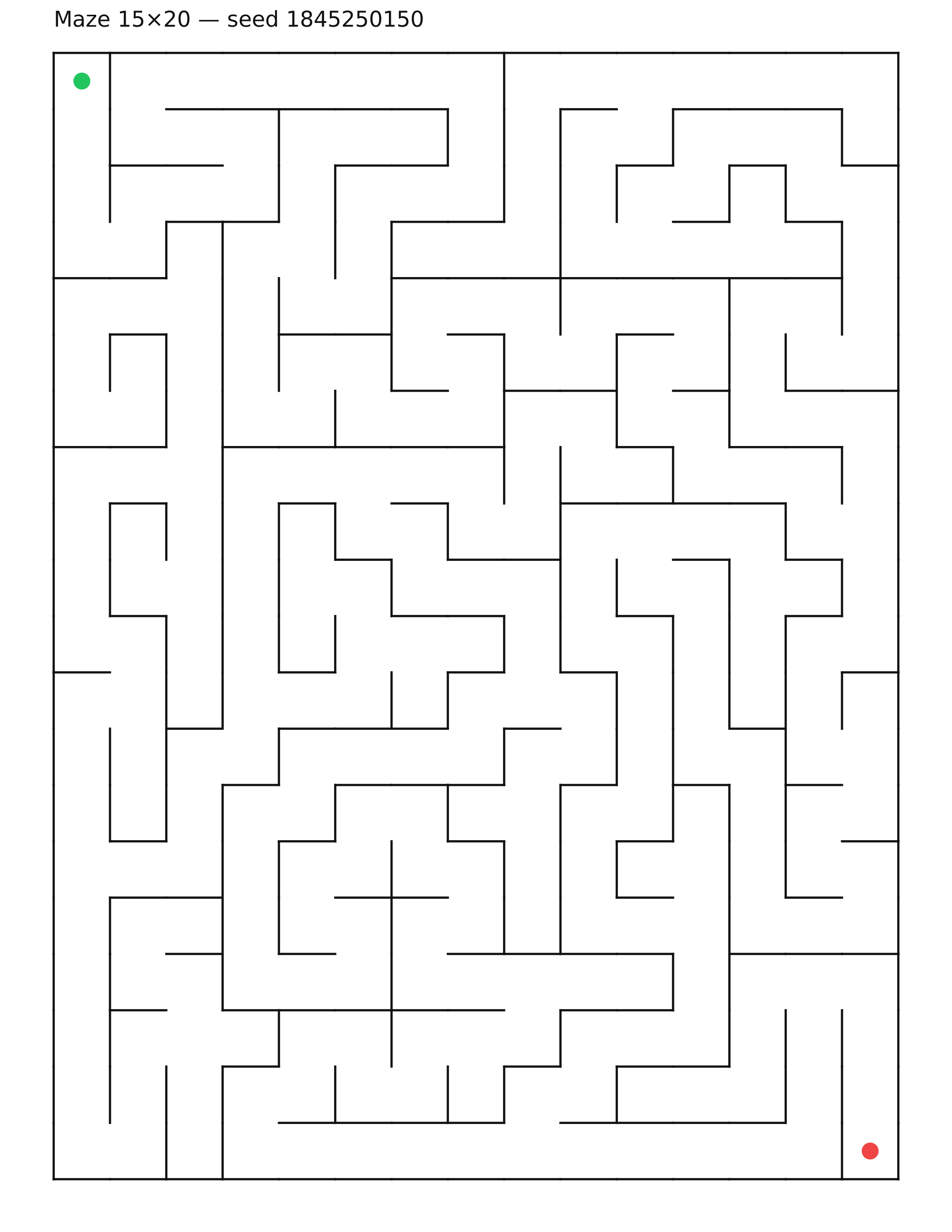 Maze 15×20 #32