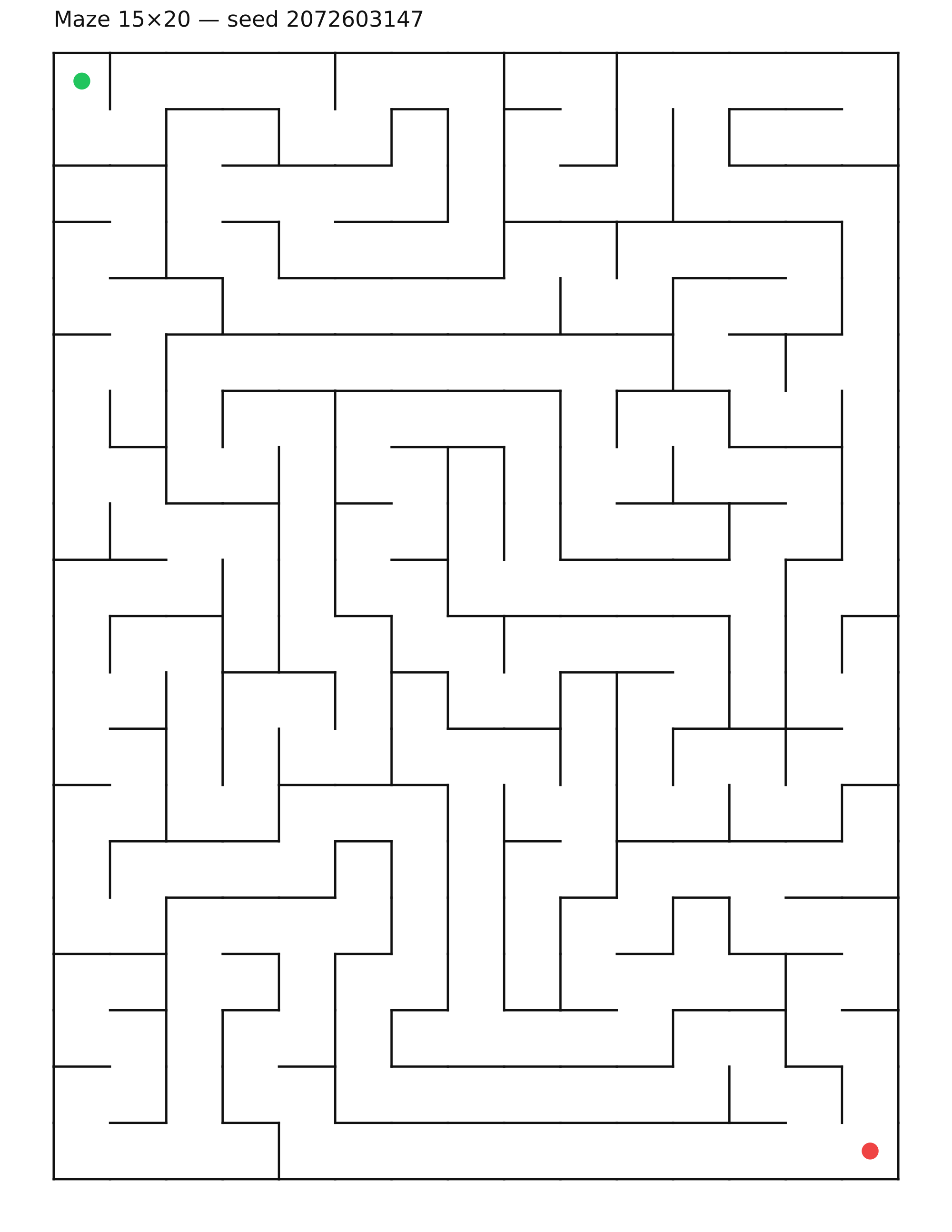 Maze 15×20 #21