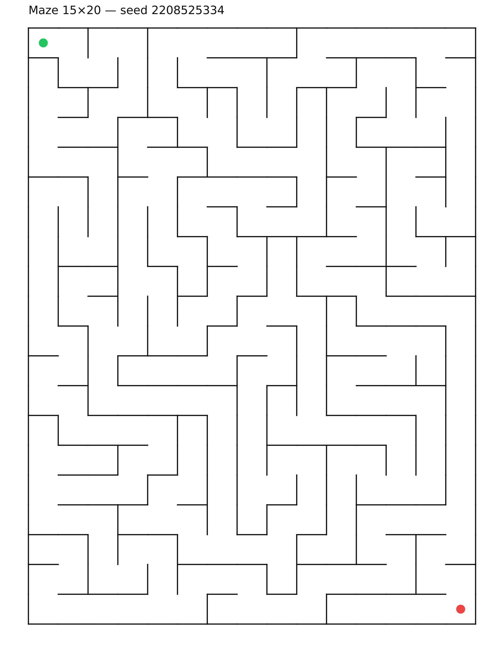 Maze 15×20 #5