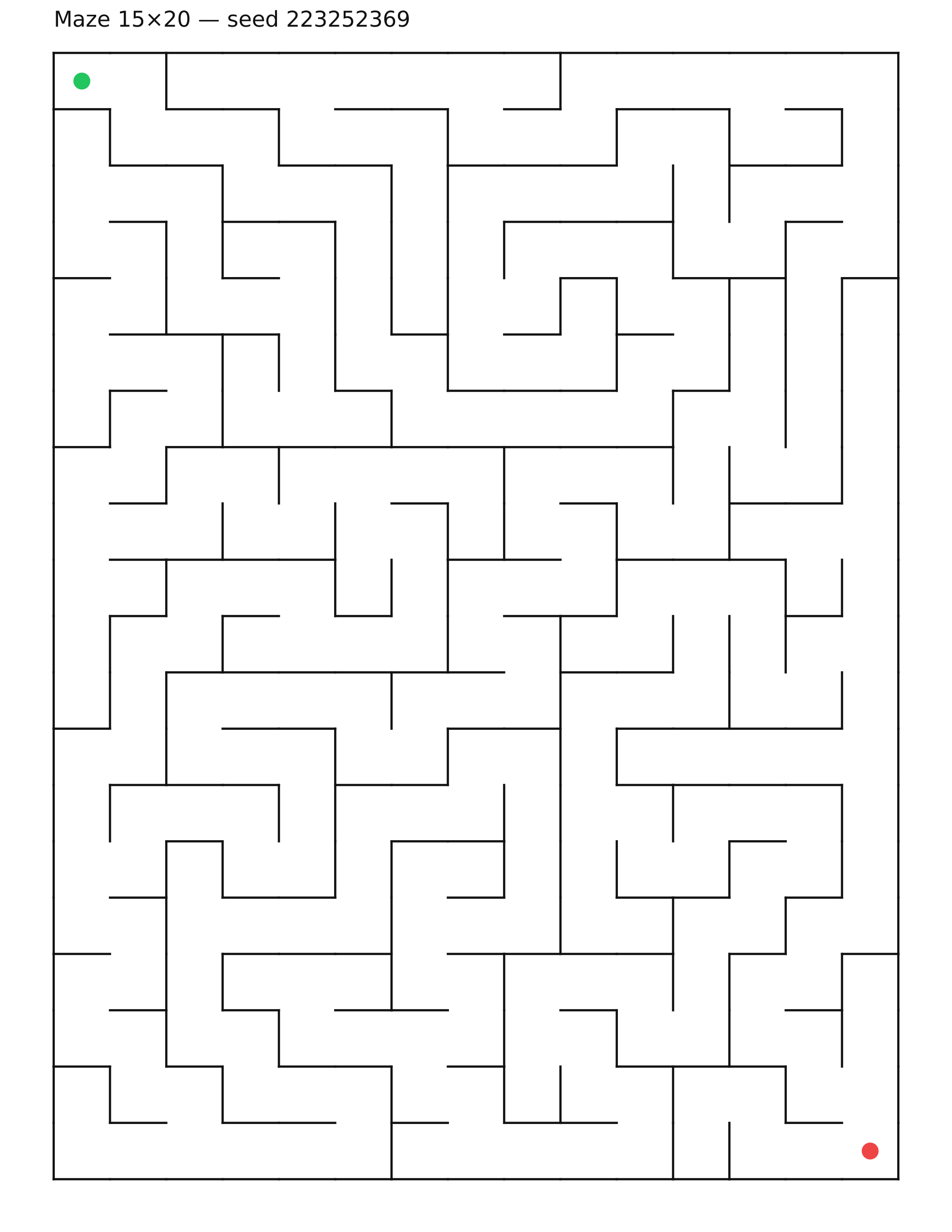 Maze 15×20 #15