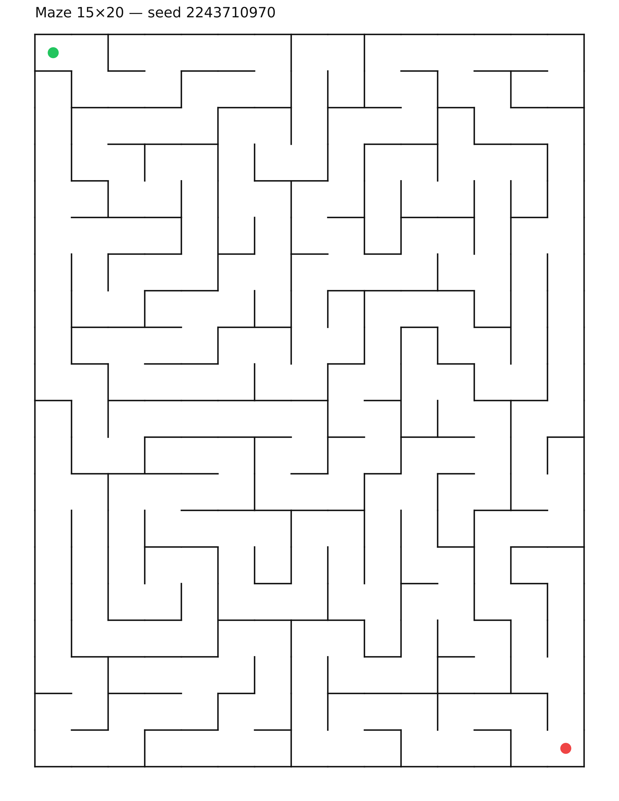 Maze 15×20 #8