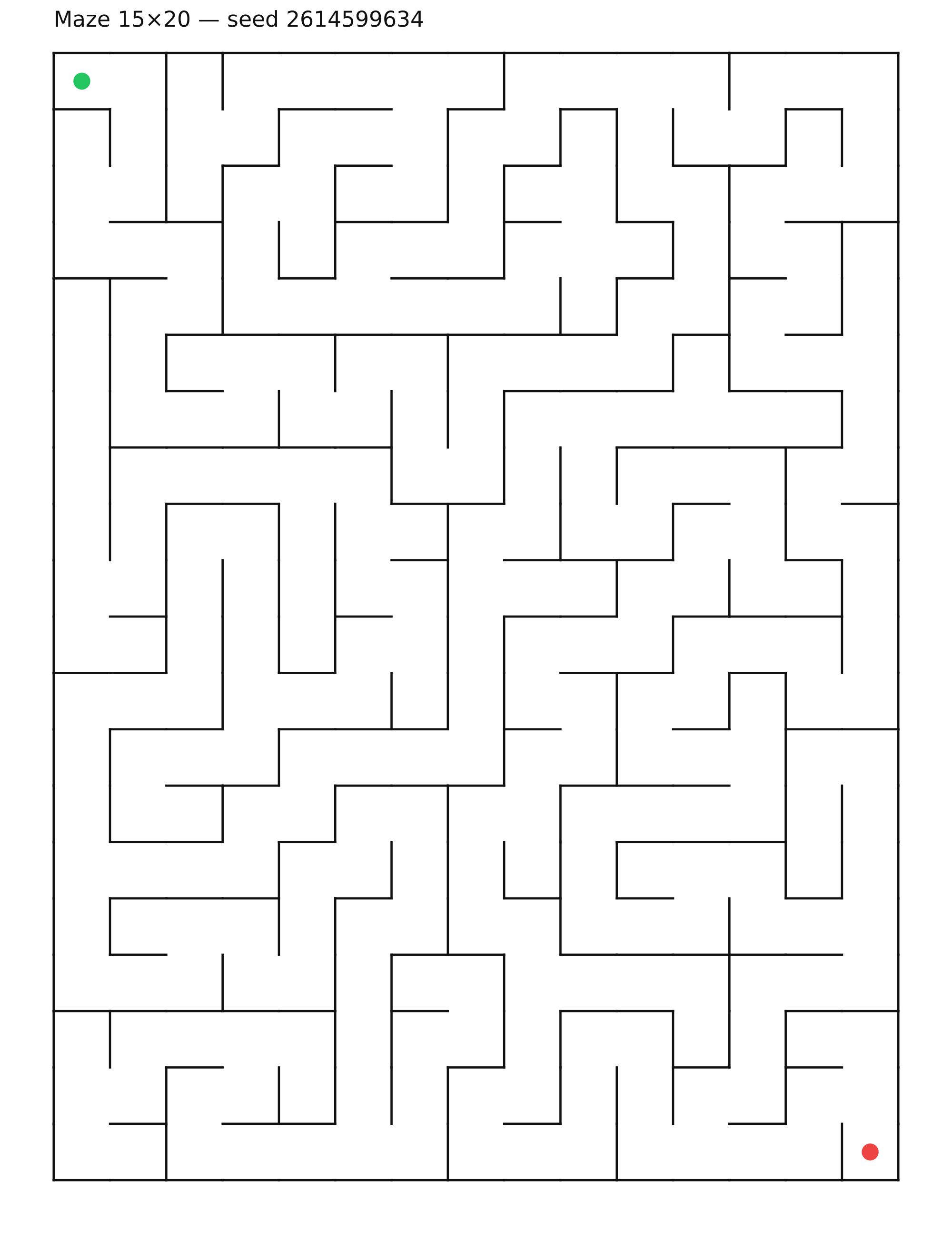 Maze 15×20 #19