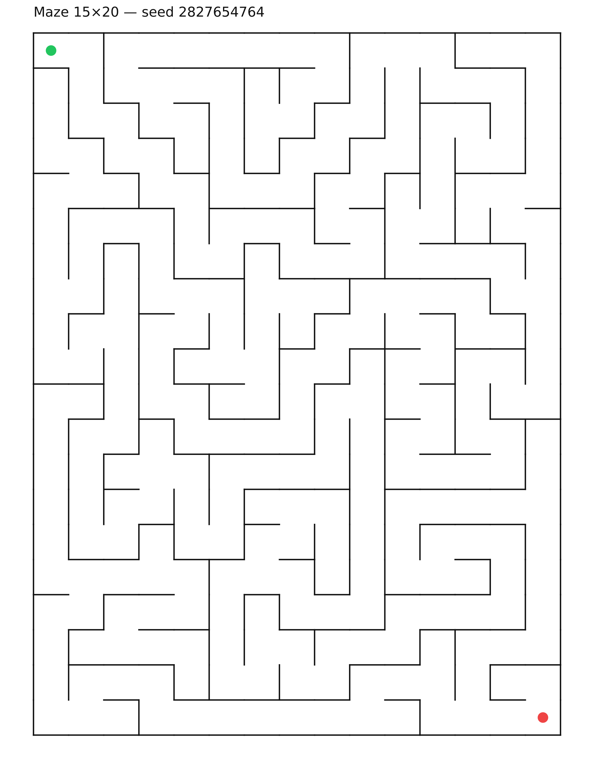 Maze 15×20 #5