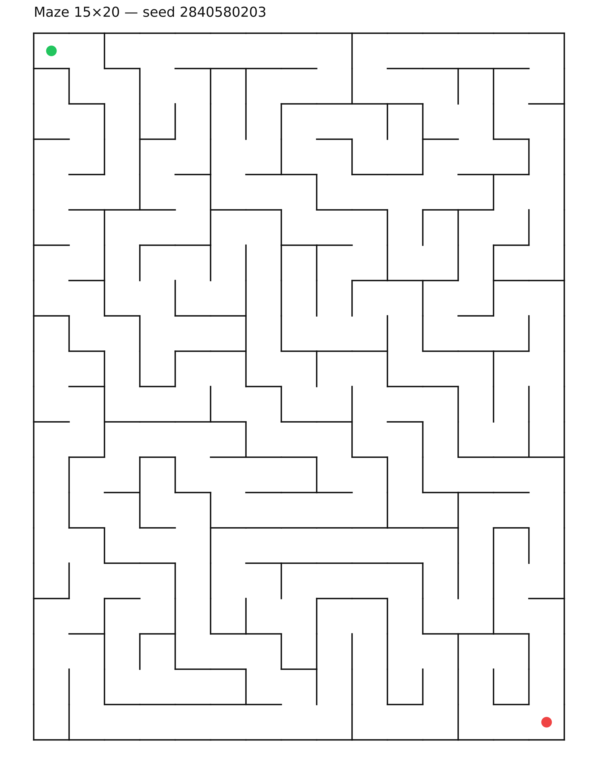 Maze 15×20 #35