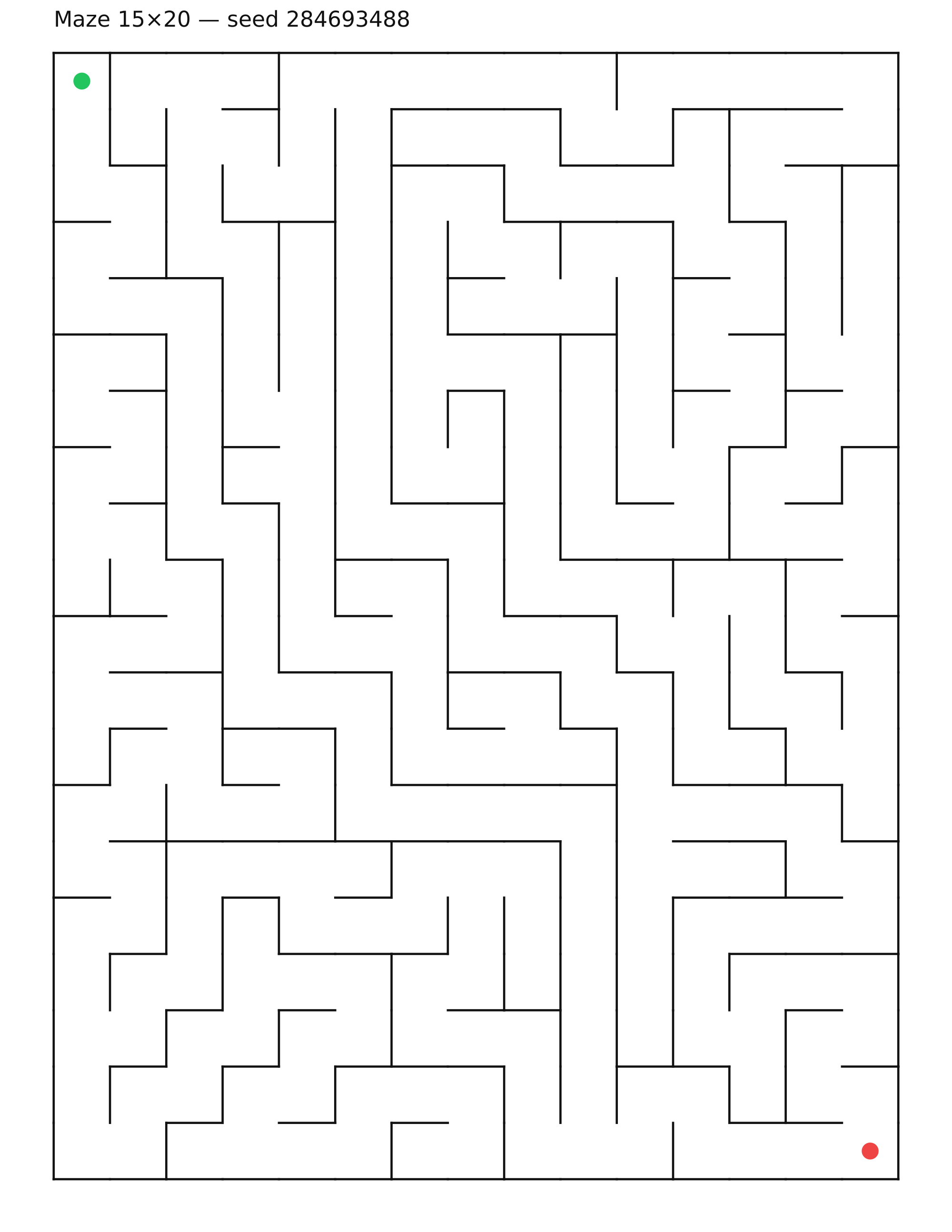Maze 15×20 #35