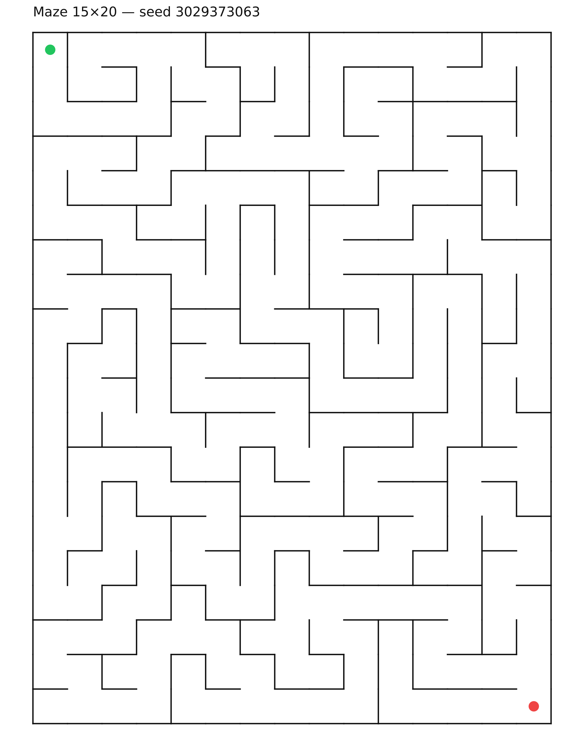 Maze 15×20 #24