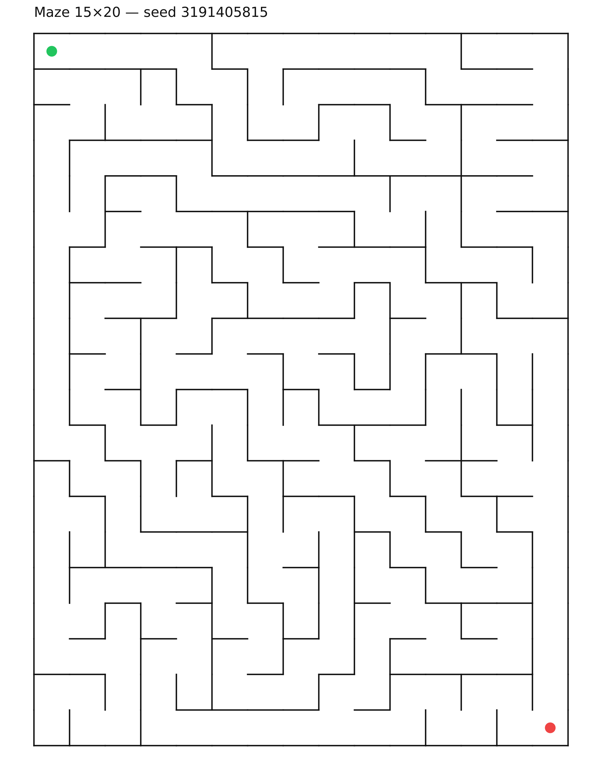 Maze 15×20 #36