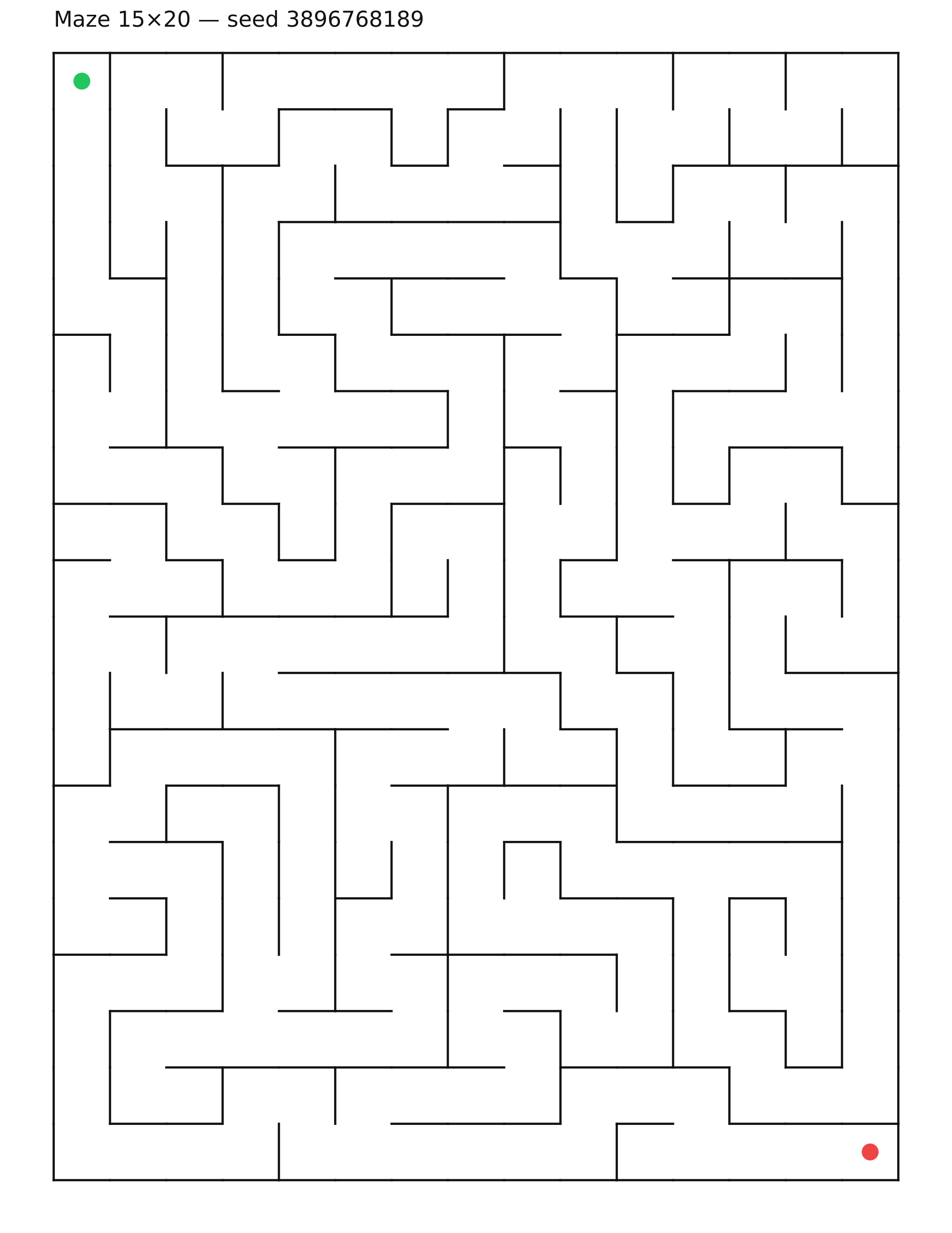 Maze 15×20 #15