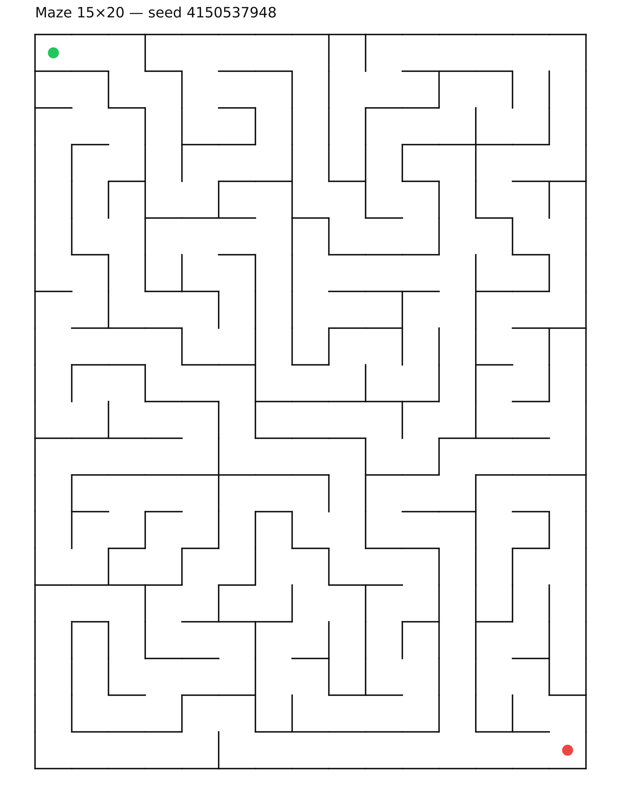 Maze 15×20 #24