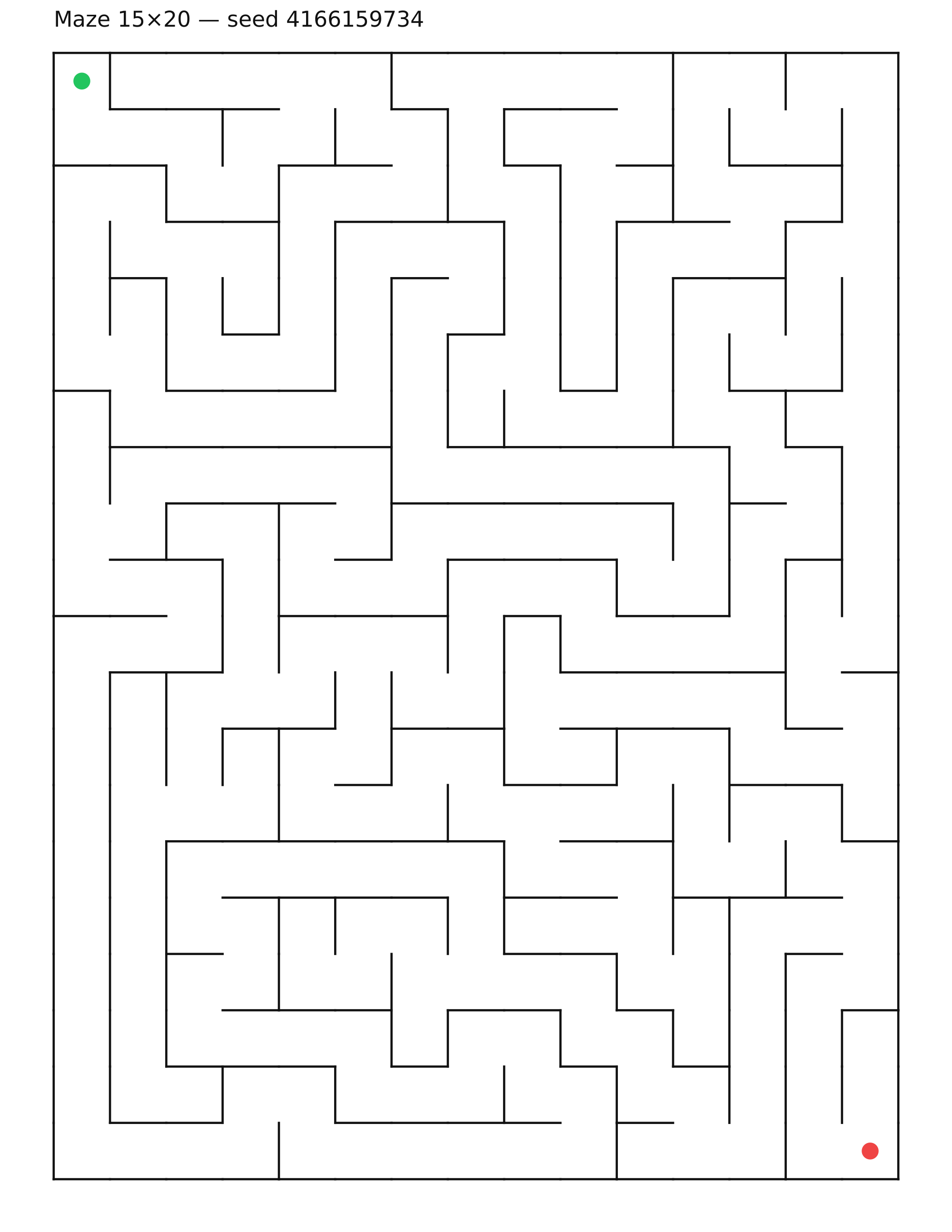 Maze 15×20 #16
