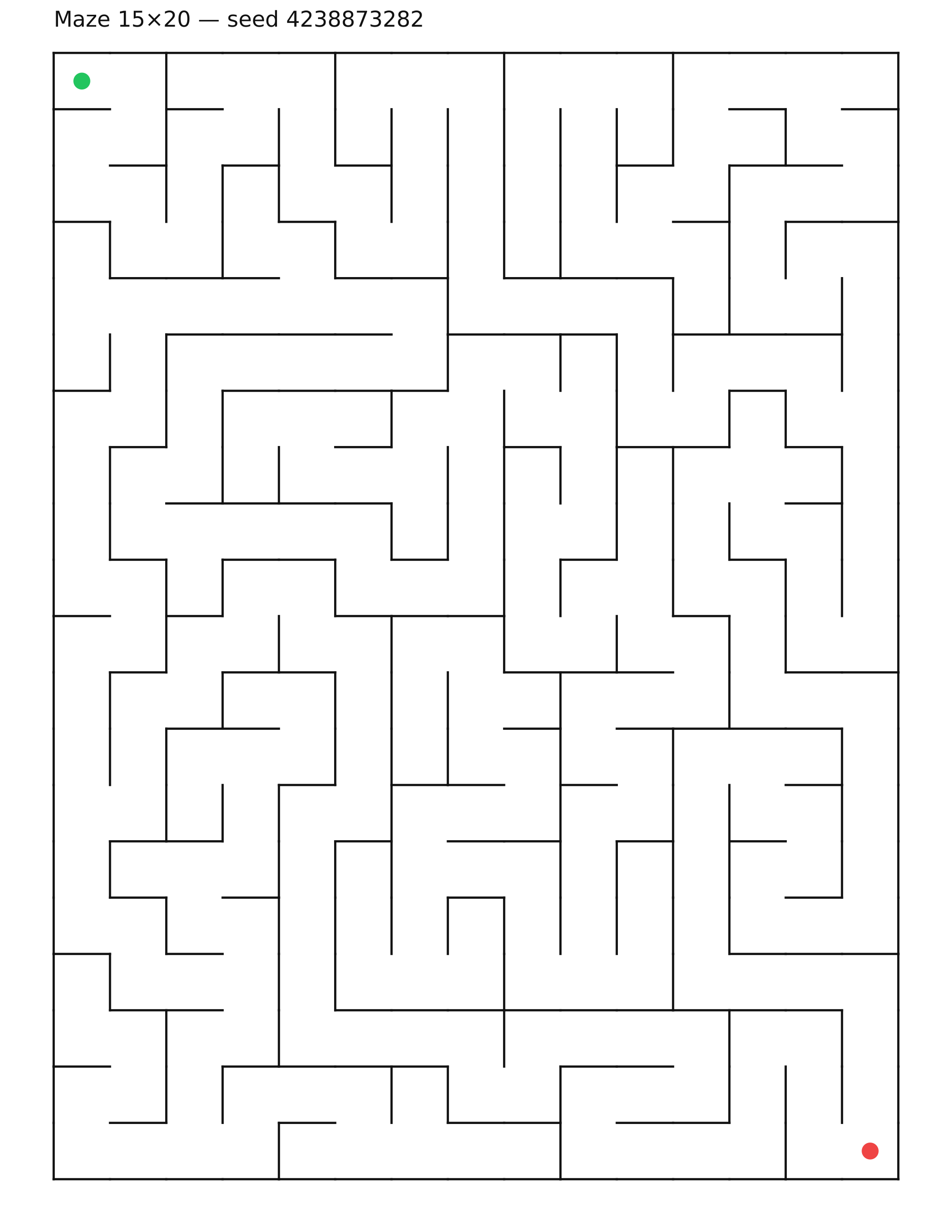 Maze 15×20 #37