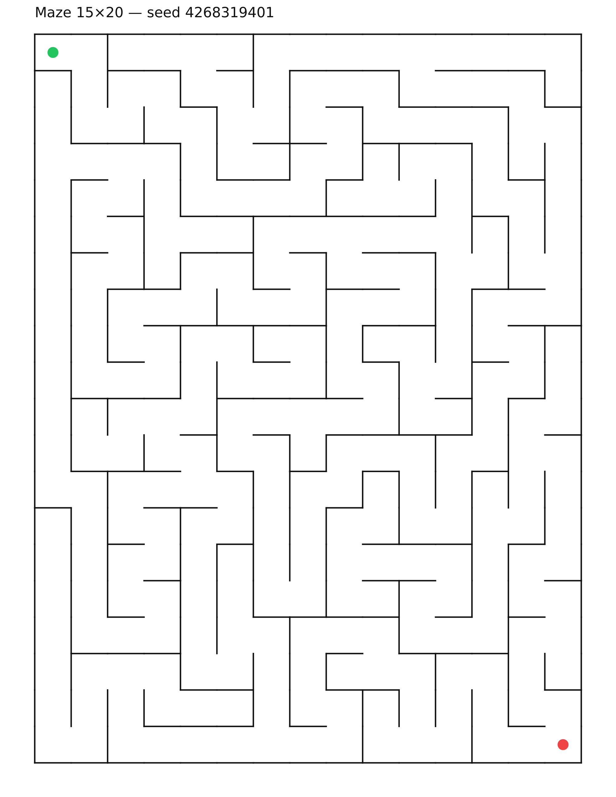 Maze 15×20 #37