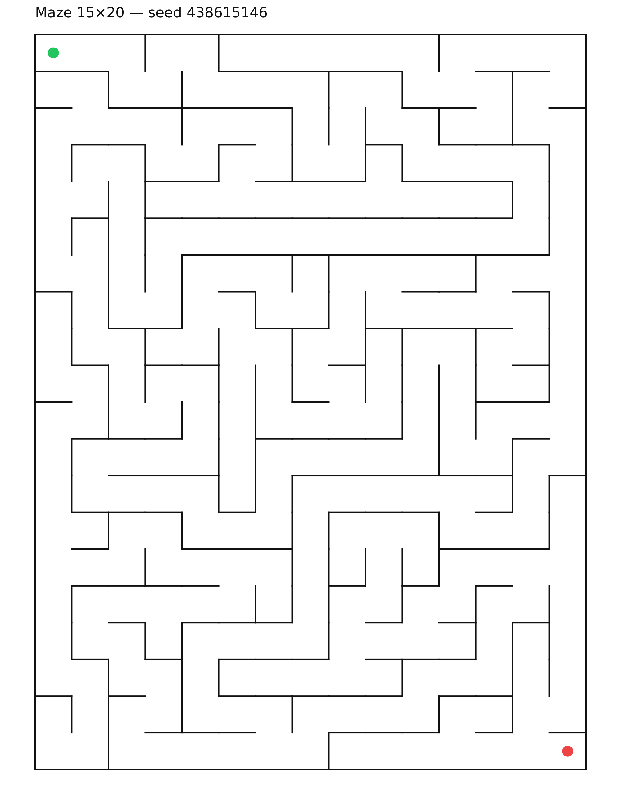 Maze 15×20 #34