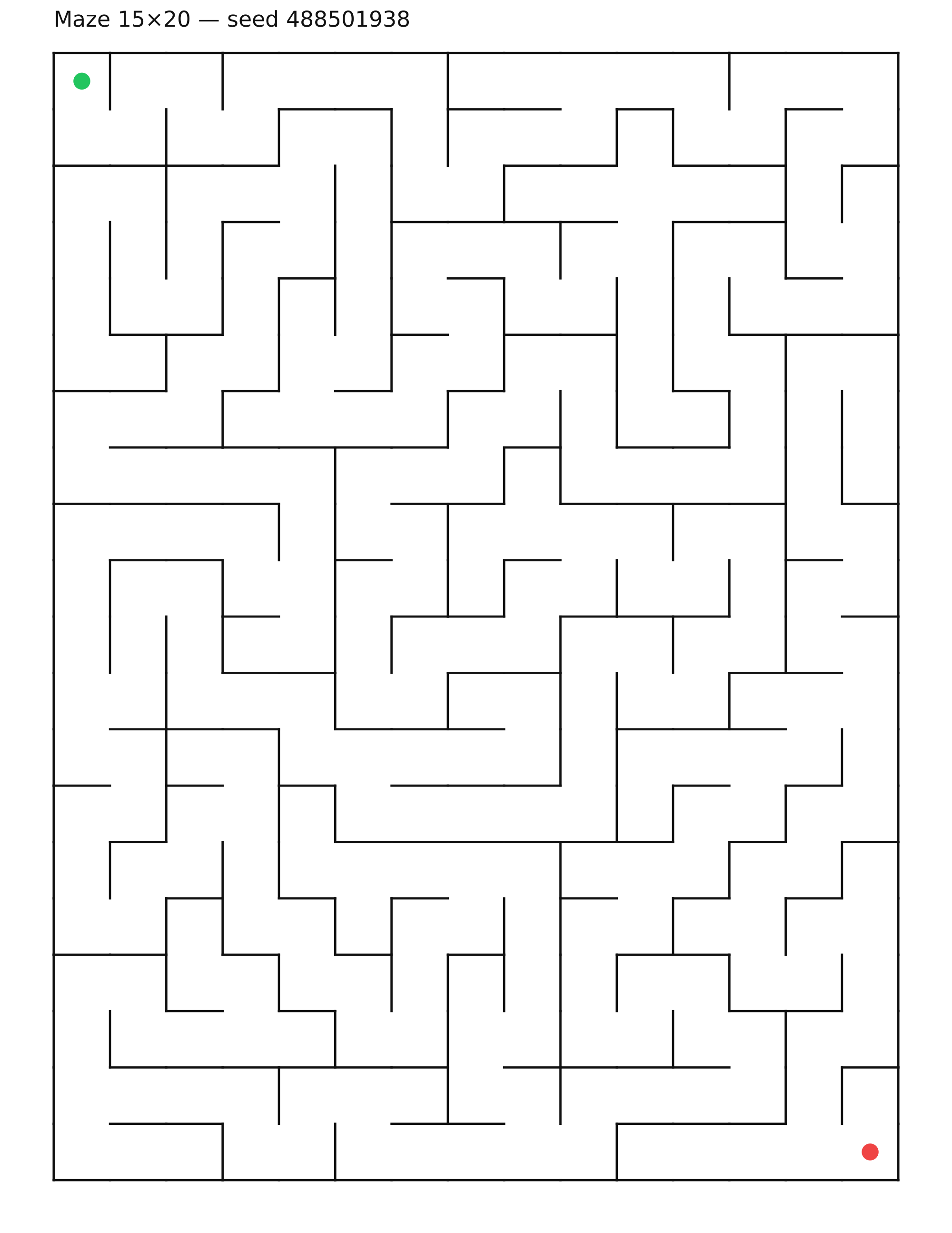 Maze 15×20 #35