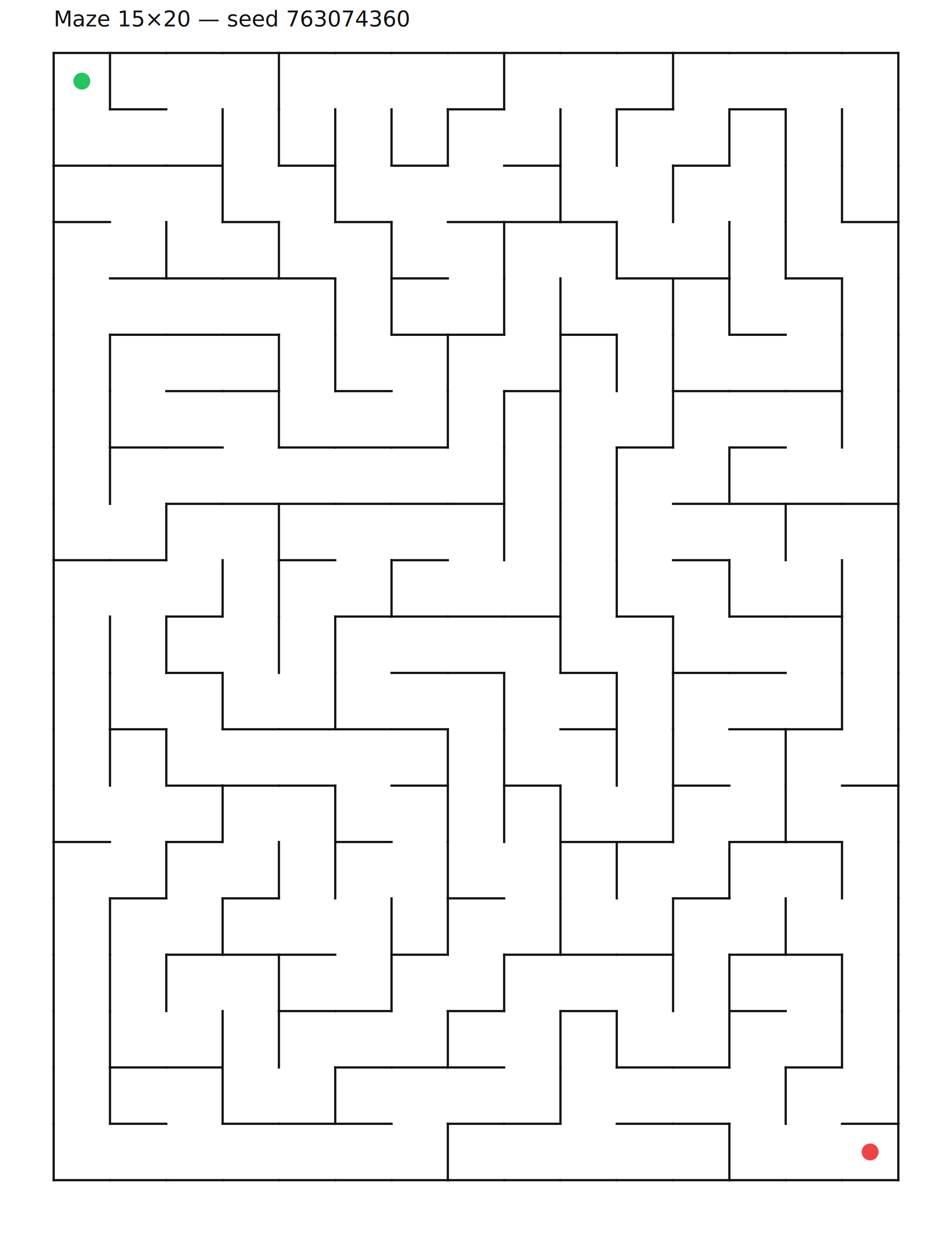 Maze 15×20 #2