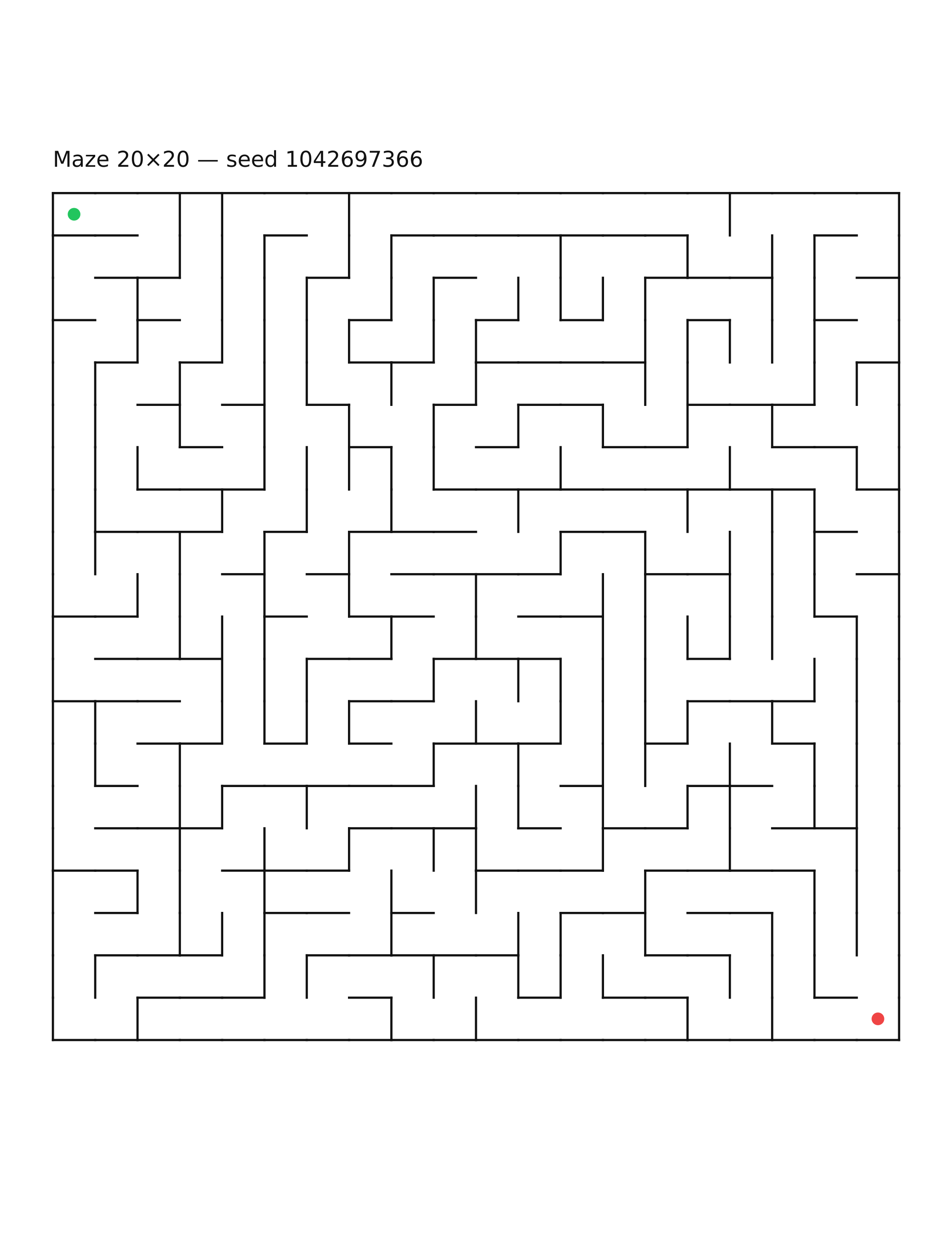 Maze 20×20 #24