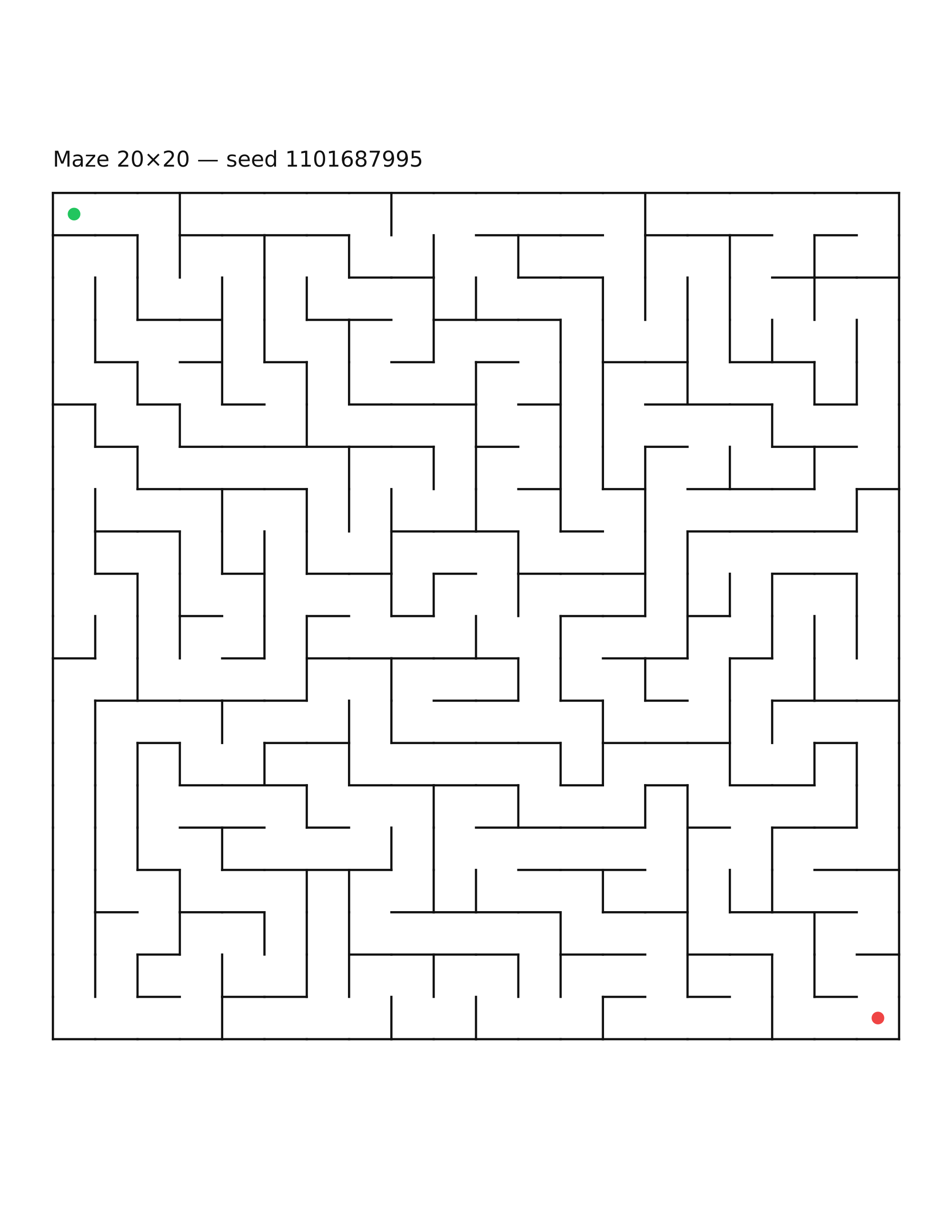 Maze 20×20 #10