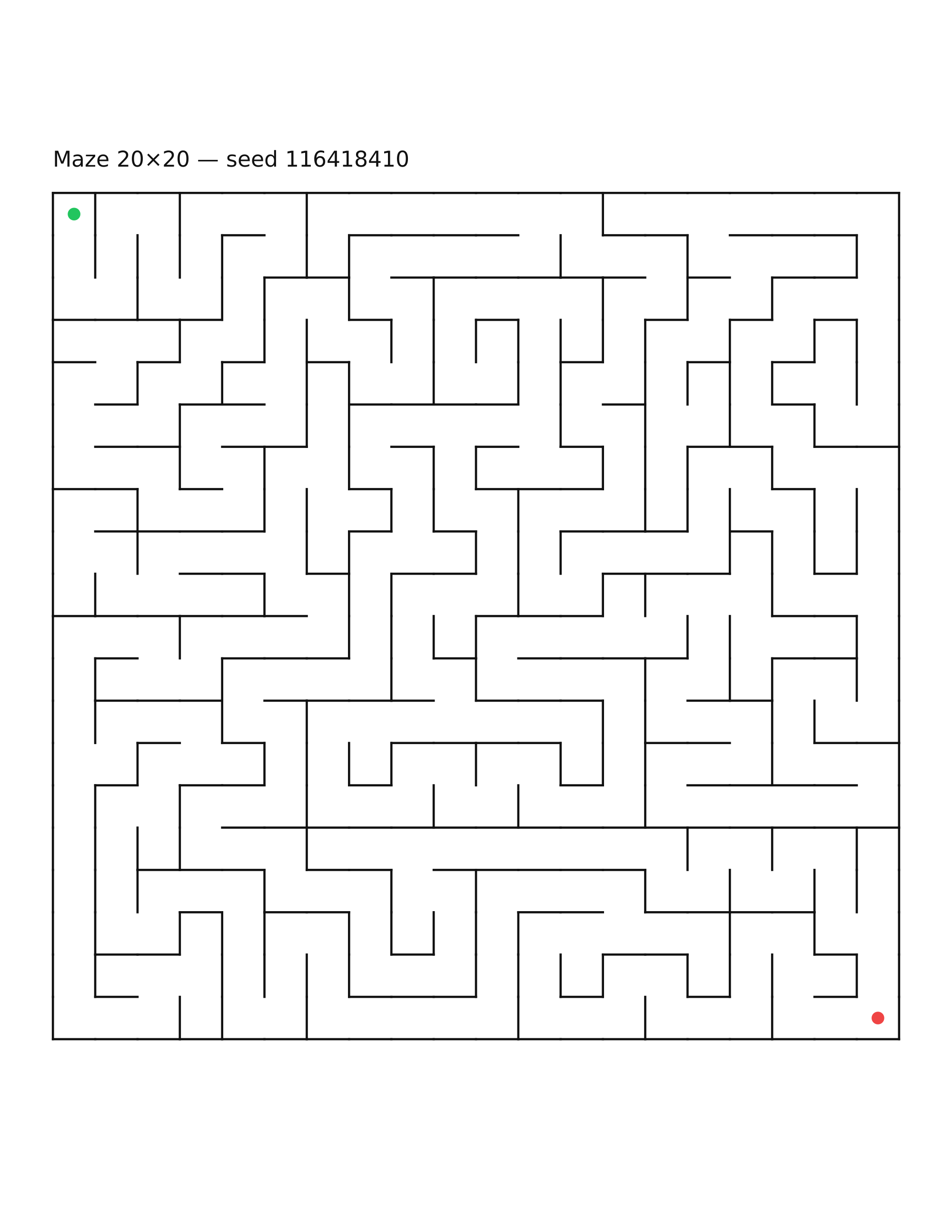 Maze 20×20 #24