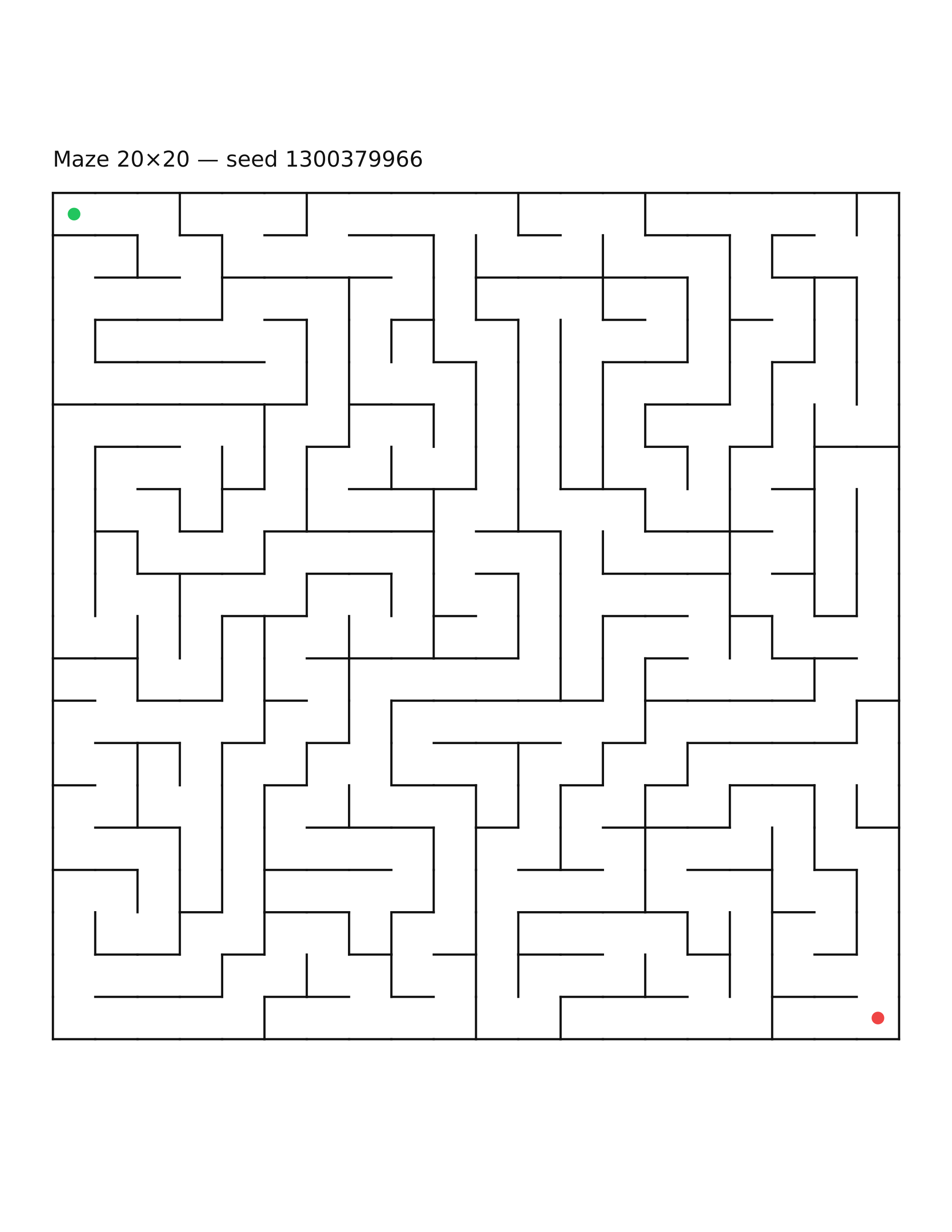 Maze 20×20 #4