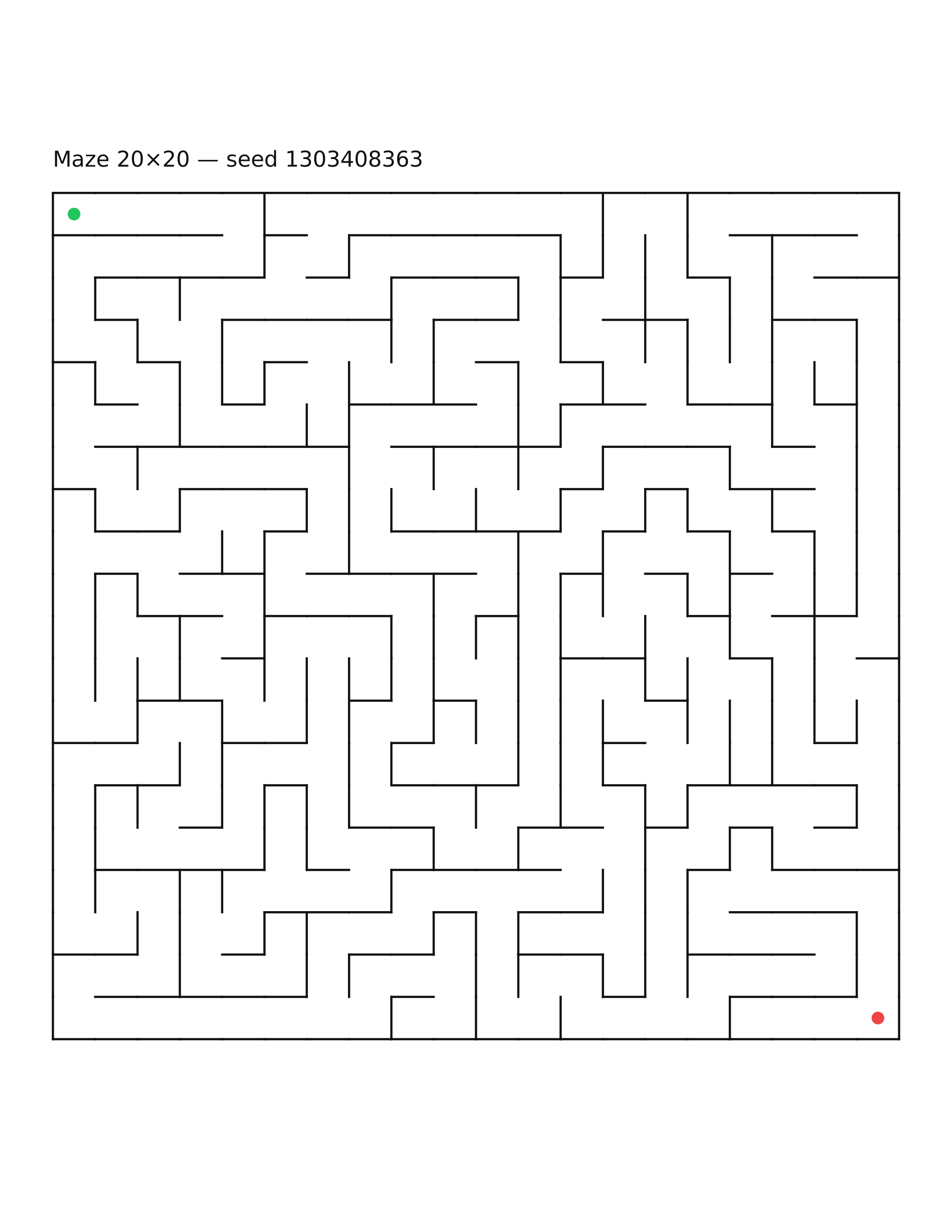 Maze 20×20 #17