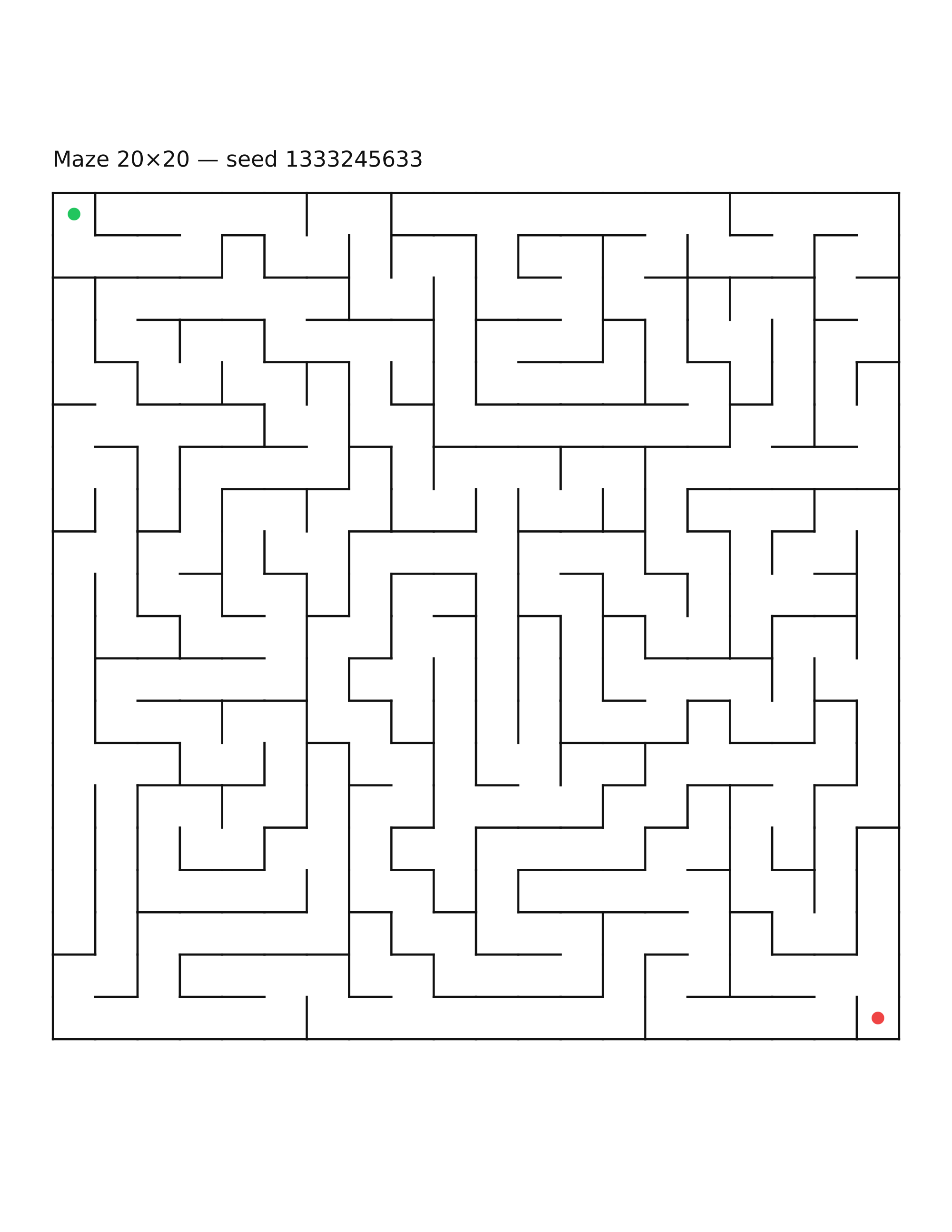 Maze 20×20 #10
