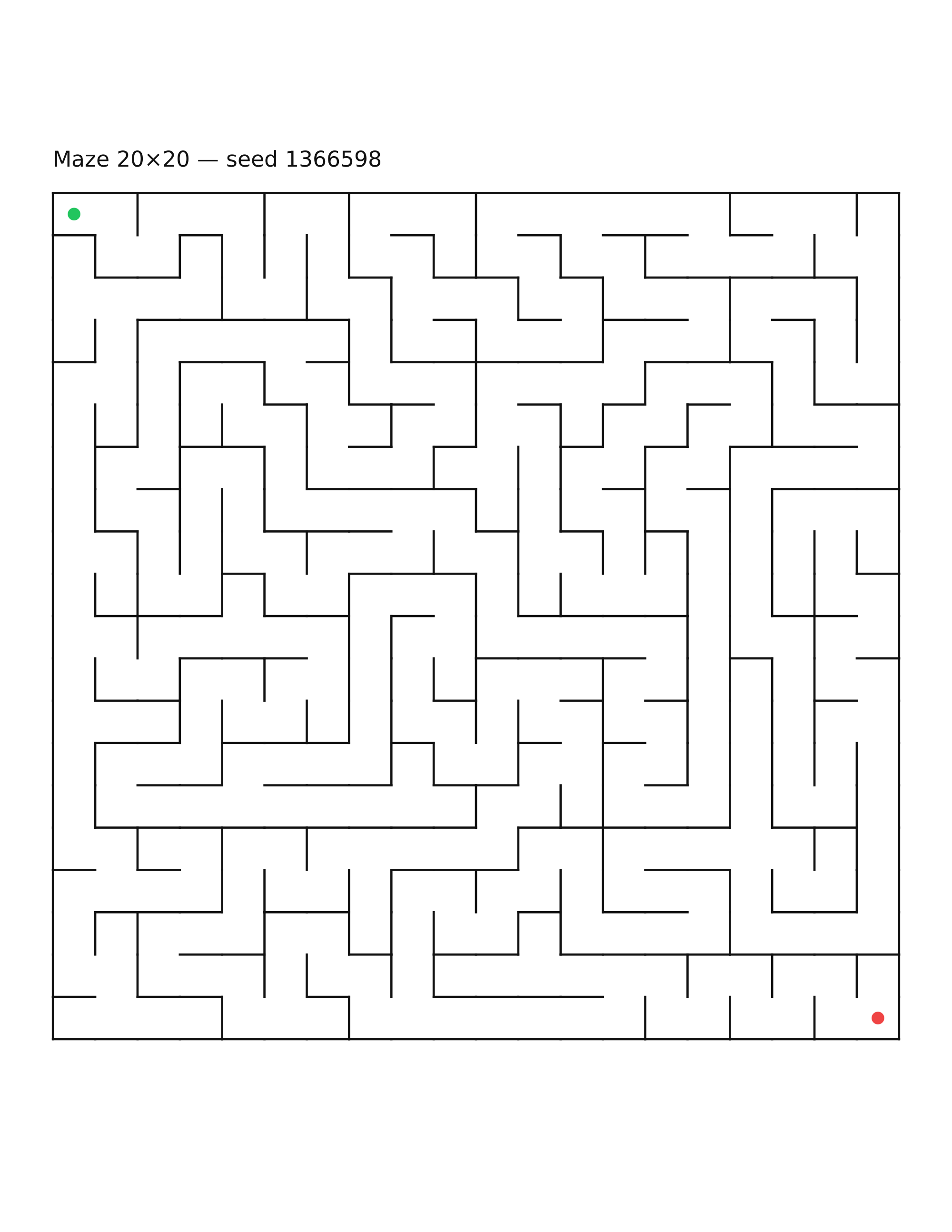 Maze 20×20 #24