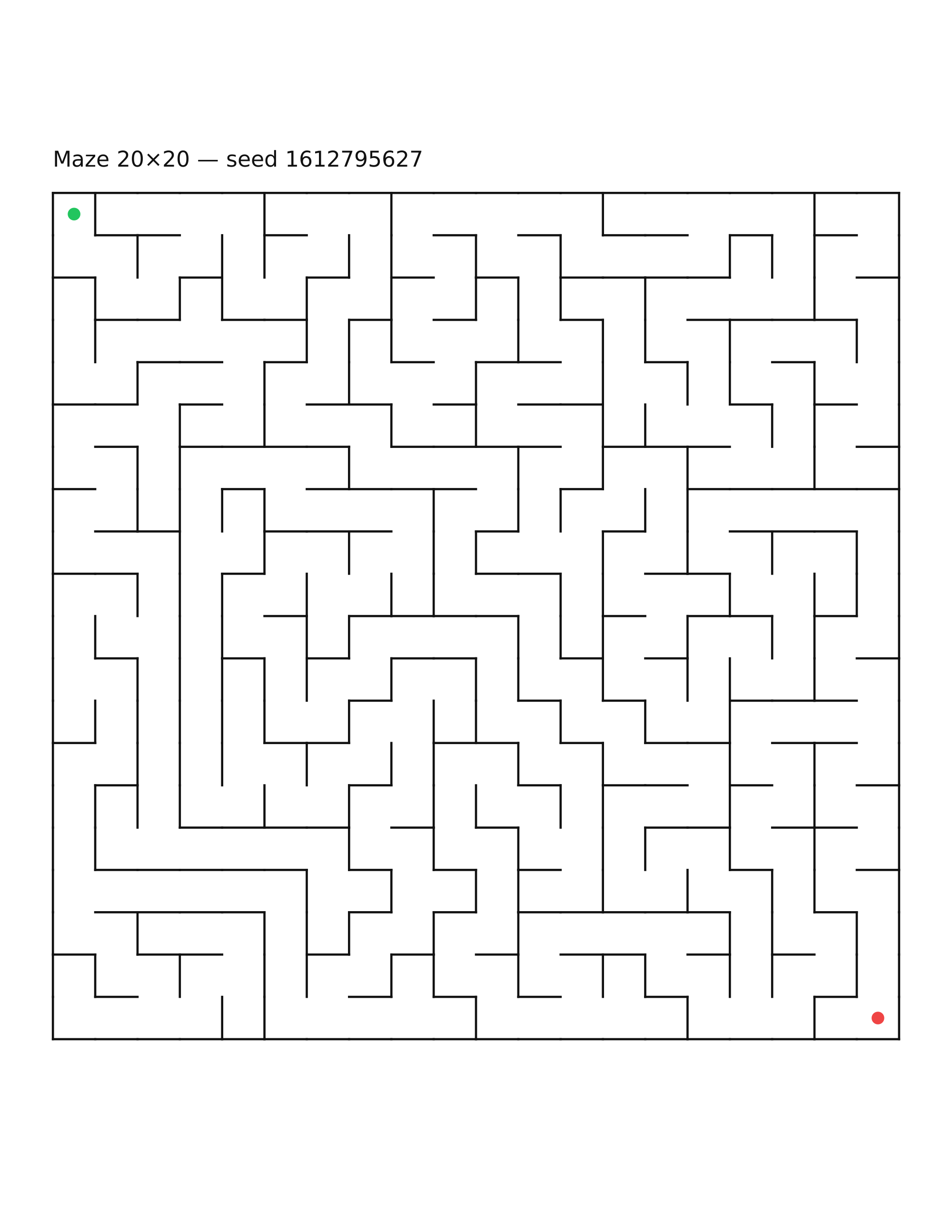 Maze 20×20 #19