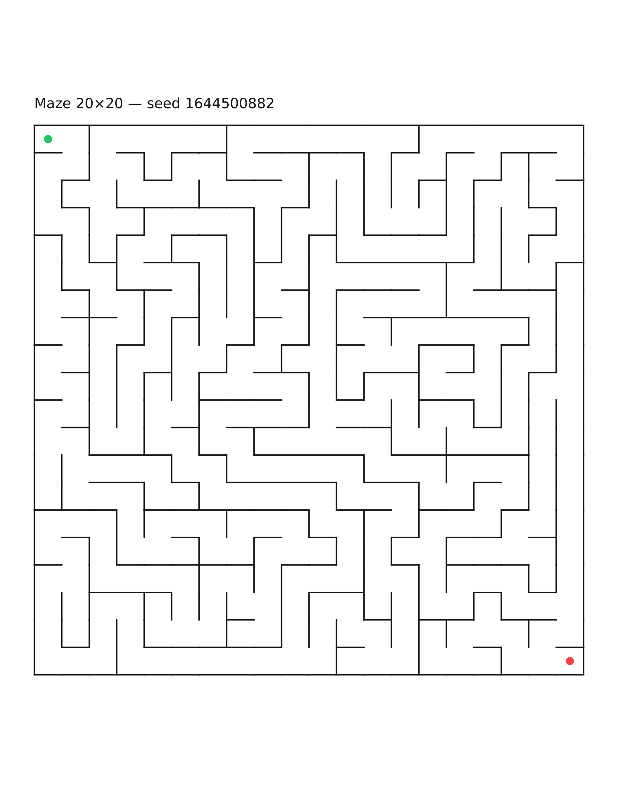 Maze 20×20 #5